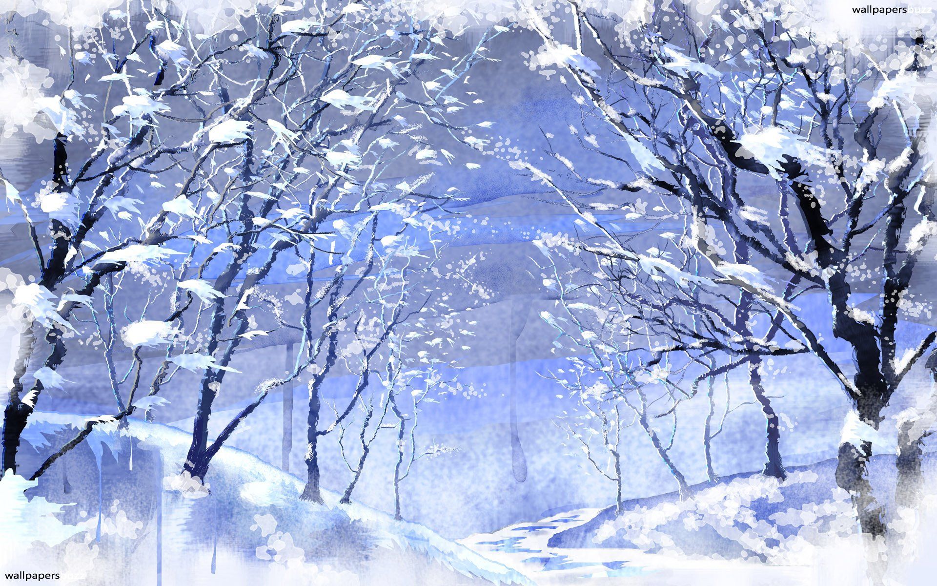 Most Beautiful Snow Scenes In Anime