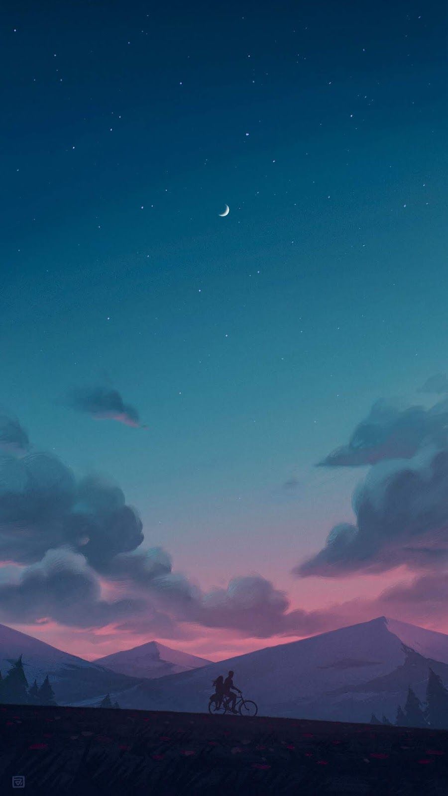 Calm night #wallpaper #iphone #android #background #followme. Scenery wallpaper, Anime scenery wallpaper, Anime scenery