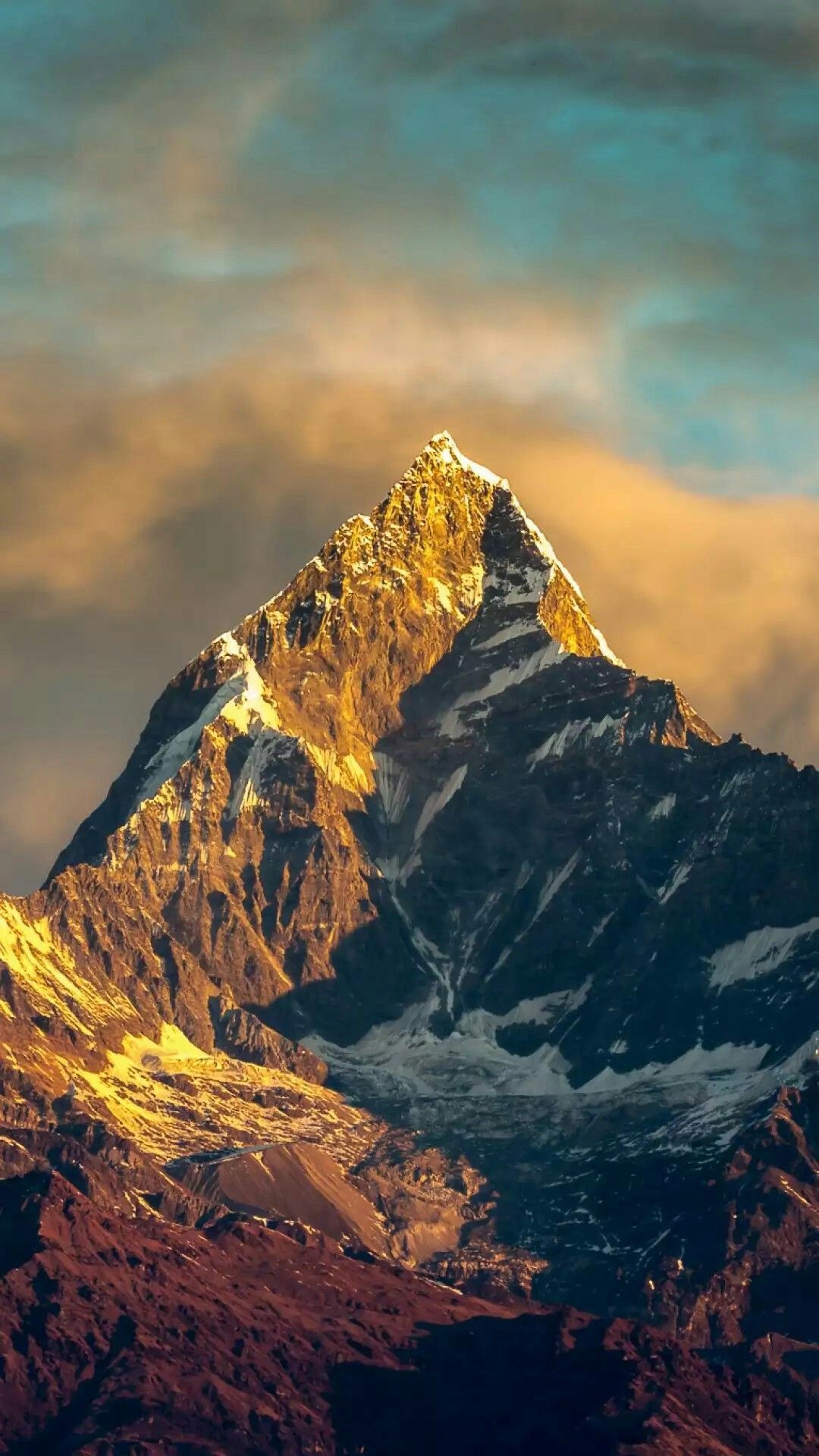 iPhone Wallpaper. Mountainous landforms, Mountain, Sky, Nature