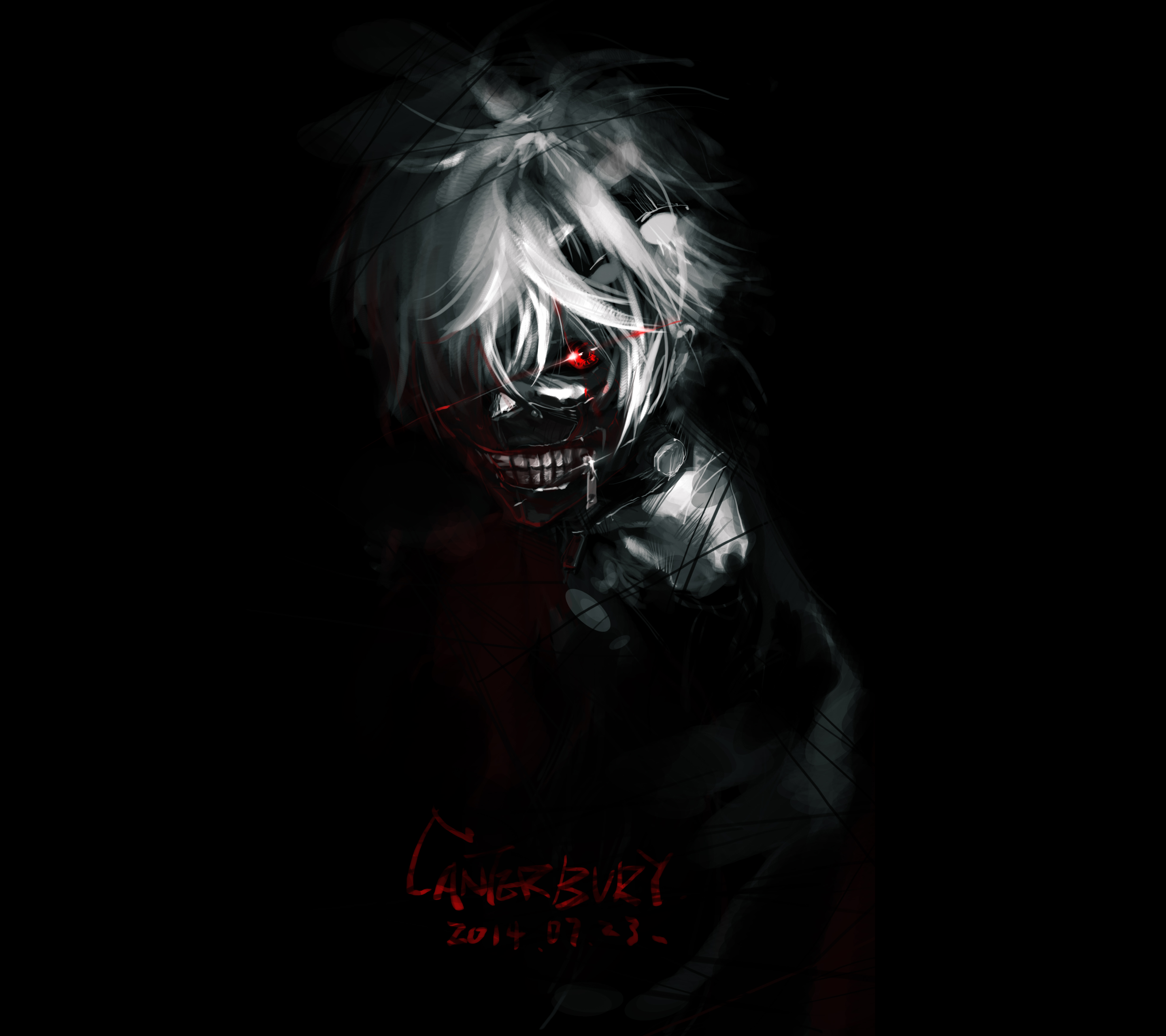 Kaneki anime middle finger wallpaper - minefetish