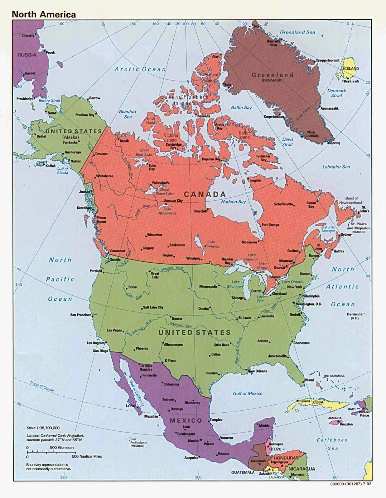 North America Map Wallpaper Free North America Map