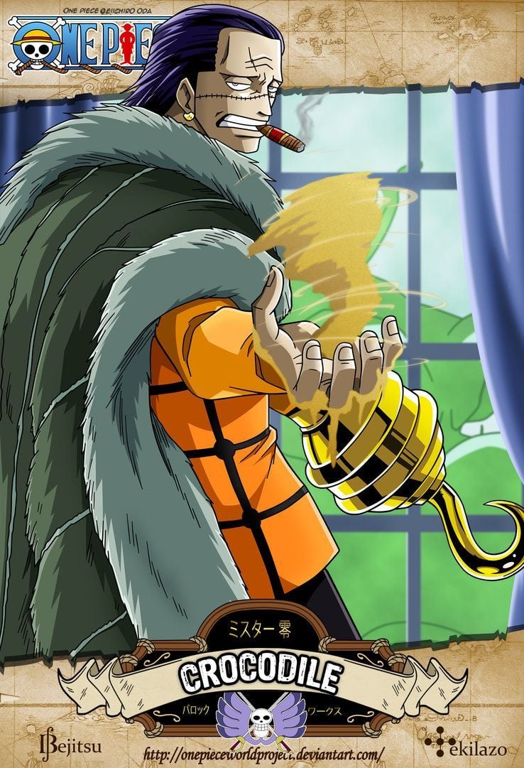 The biggest badass in One Piece. Sir Crocodile. Can't wait to see