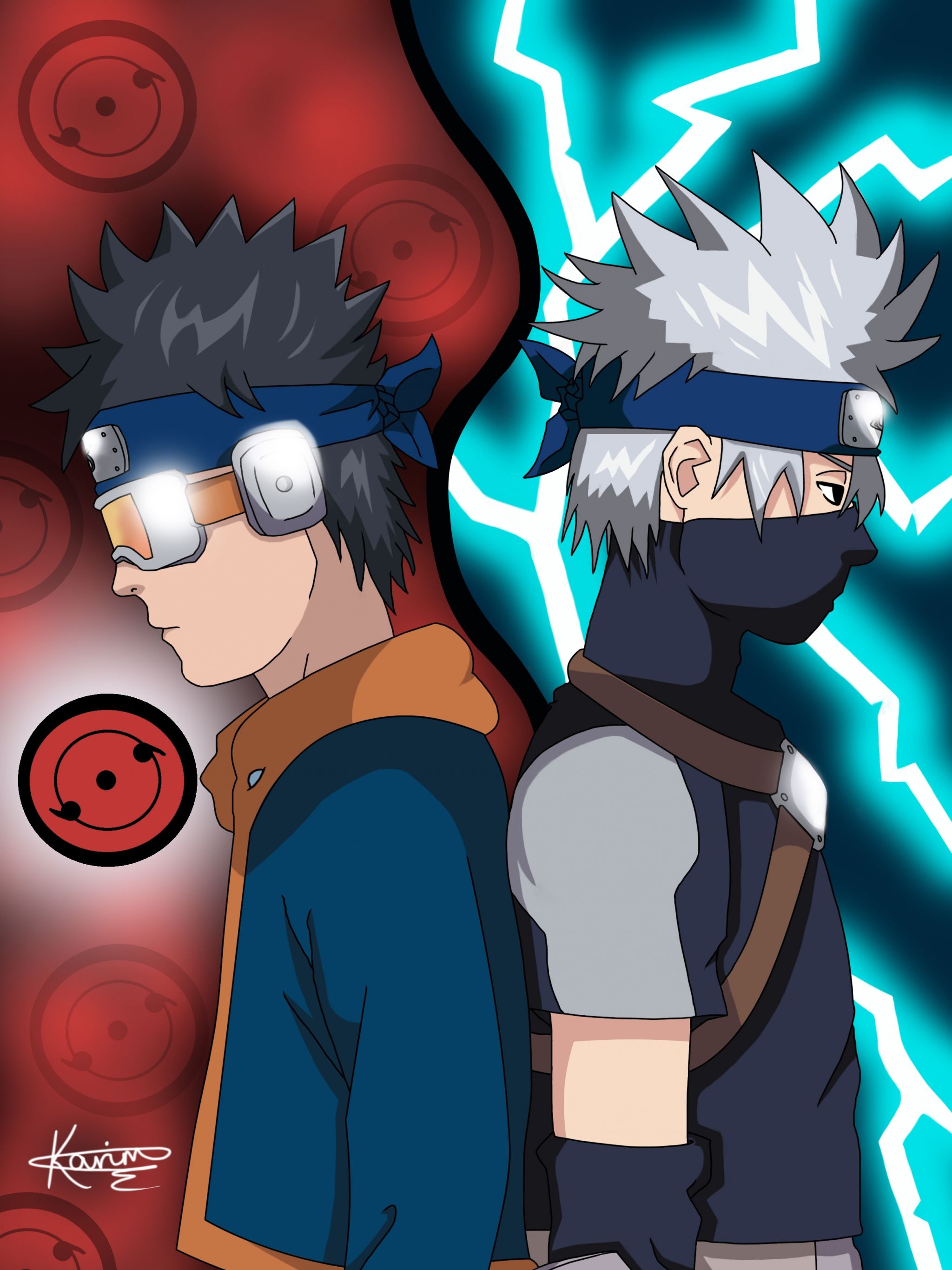 Obito and Kakashi