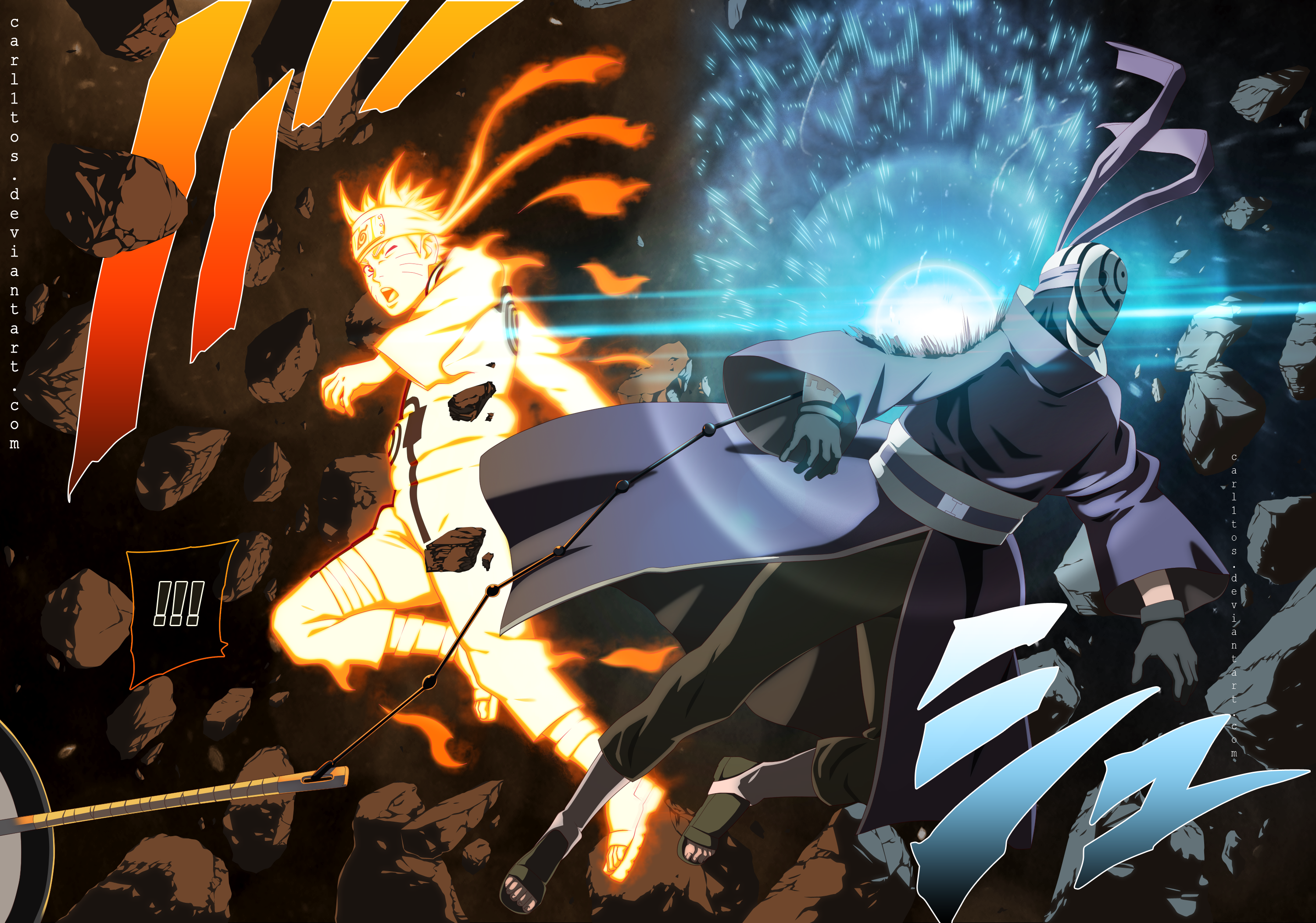 Naruto vs Obito HD Wallpaper