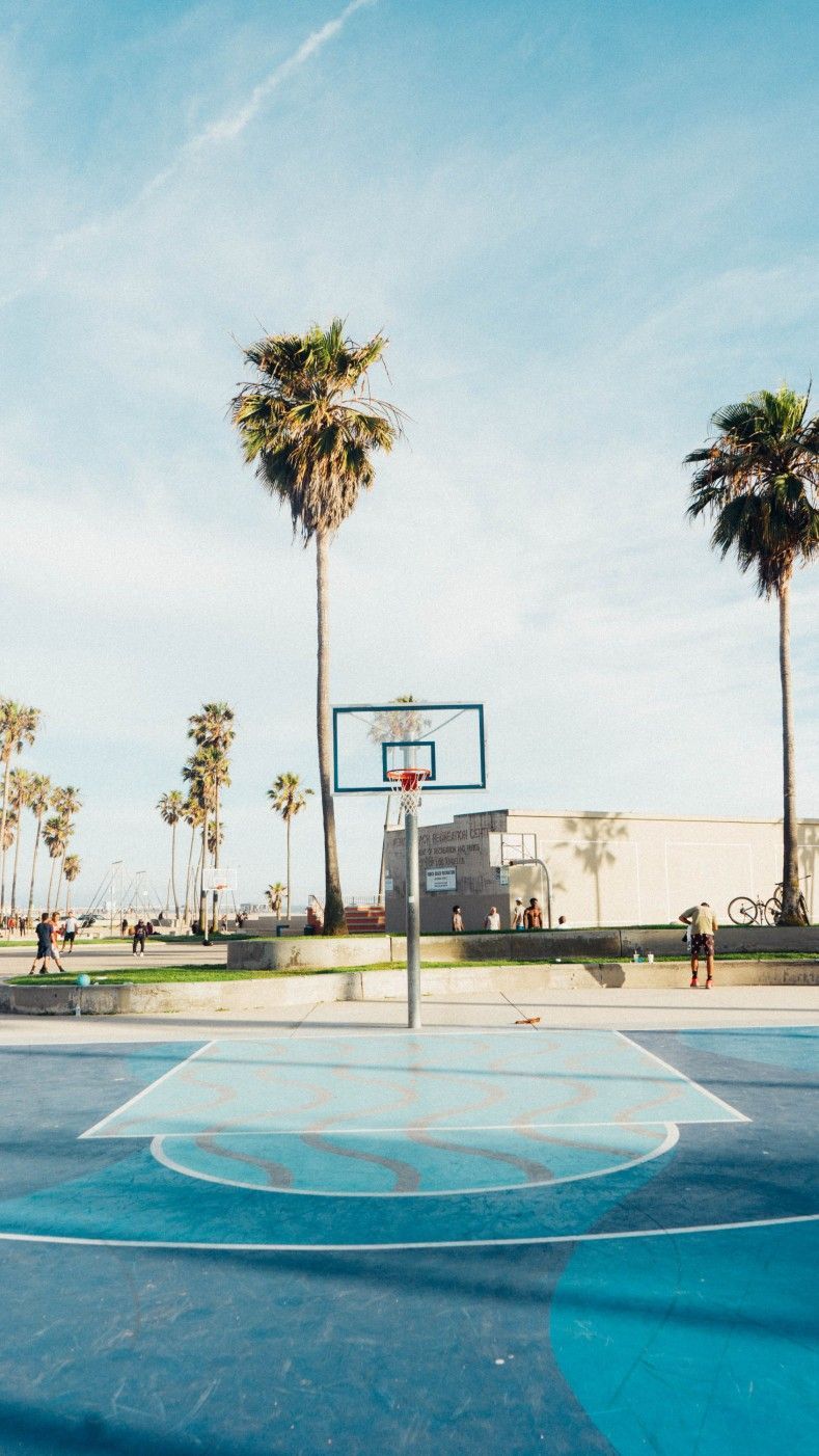 venice beach, basketball court, ballin, wallpaper, summer in 2020