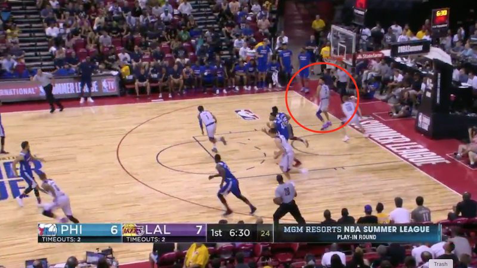Lonzo Ball Throws Back To Back Incredible Full Court Assists