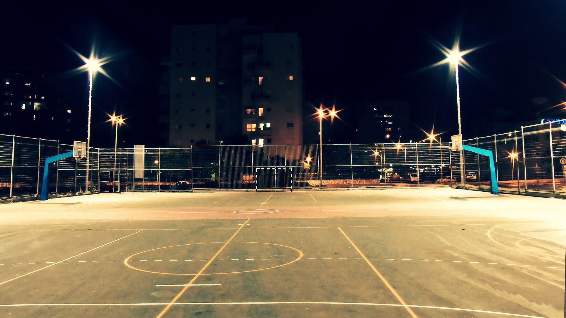 Free Download Basketball Court Wallpaper