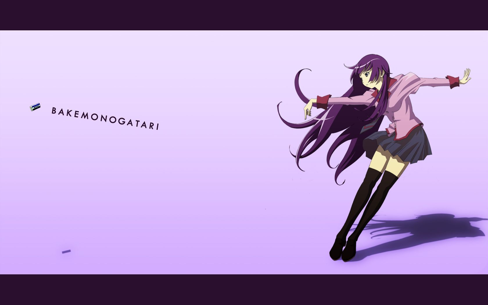 Senjougahara is my wallpaper. When the phone is locked, it's a yellow door,  and when I unlock it Hitagi opens it and welcome me :,) : r/araragi