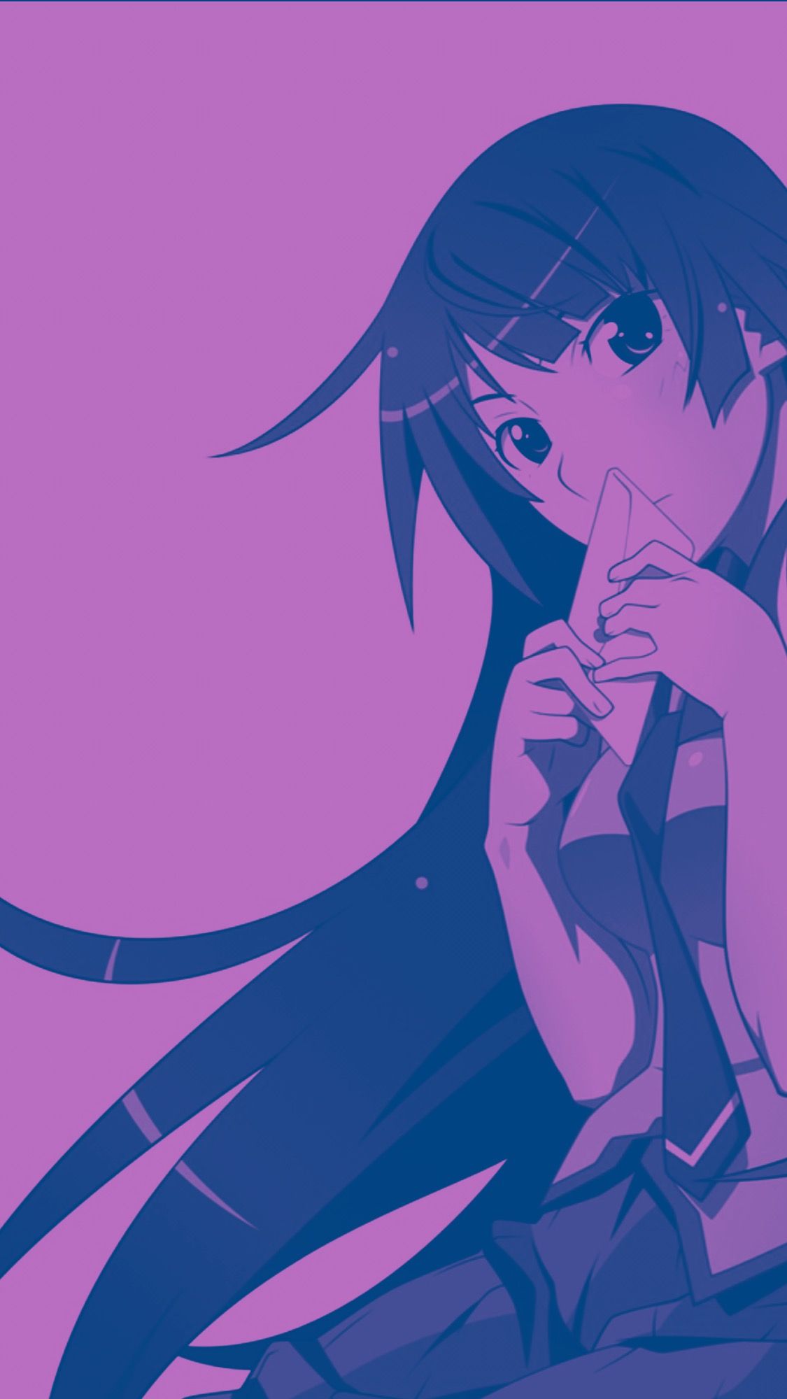 Desktop Wallpaper Hitagi Senjougahara, Bakemonogatari, Long Hair Anime  Girl, Hd Image, Picture, Background, T9exwg