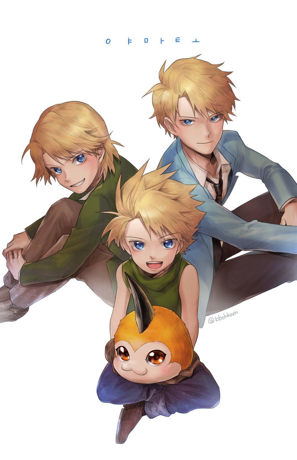 Yamato Matt Ishida and Tsunomon #DigimonAllSeasons. Digimon