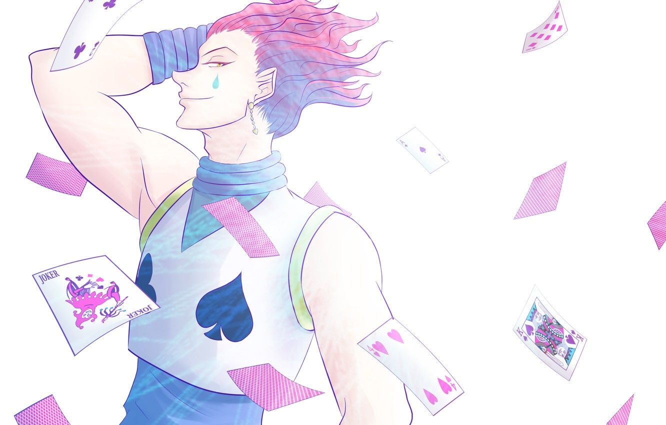 Wallpaper card, male, Hunter x Hunter, Hisoka image for desktop