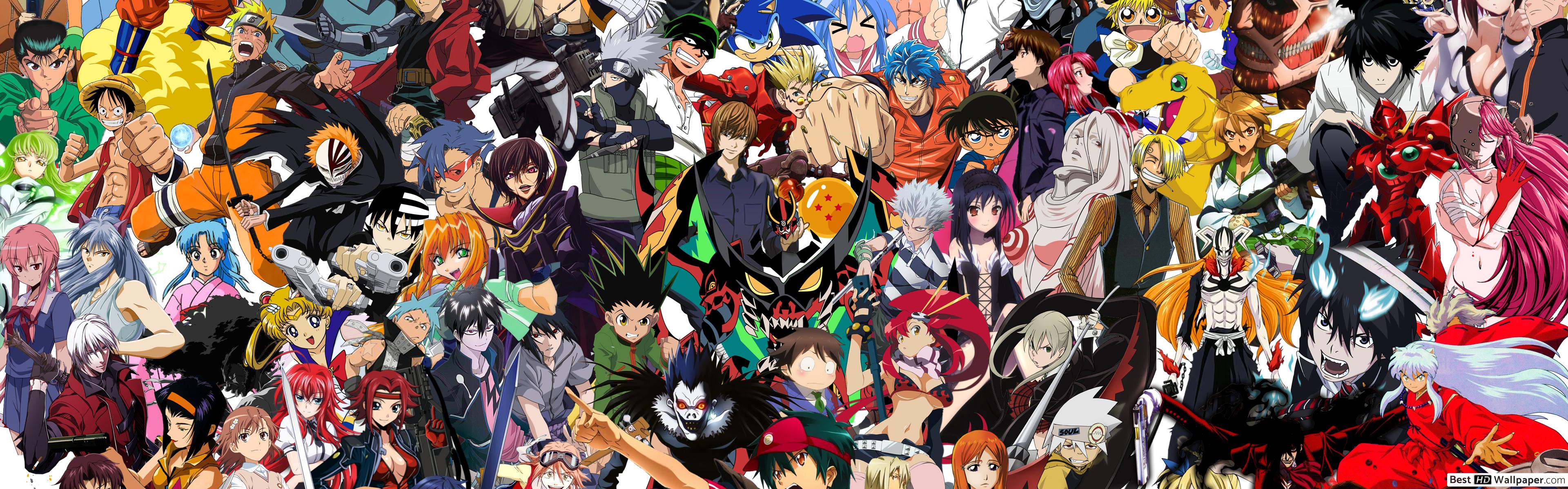 Anime Crossover Poster HD wallpaper download