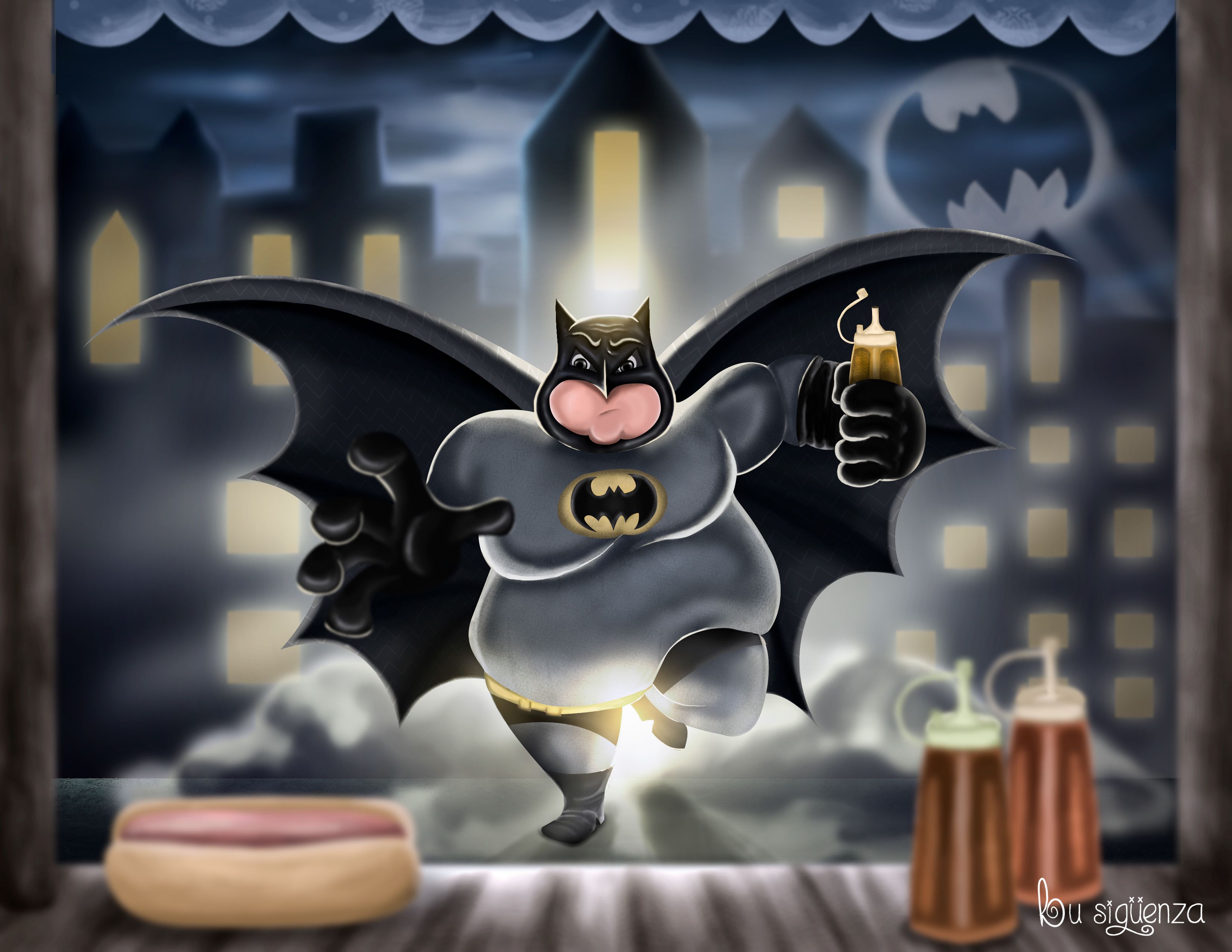 Fat Batman, HD Superheroes, 4k Wallpaper, Image, Background