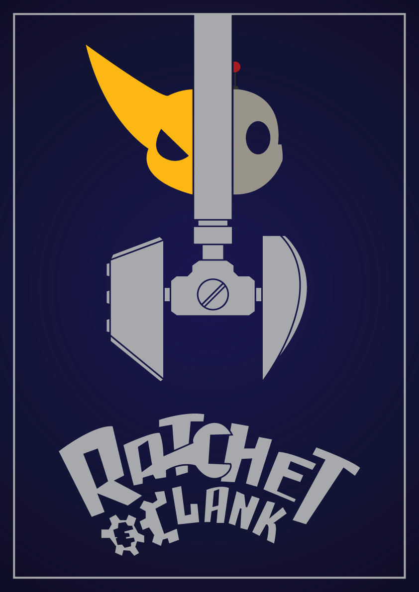 Ratchet & Clank minimalist poster
