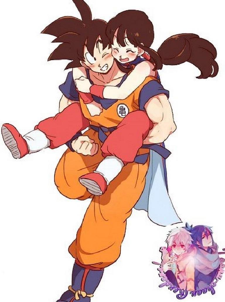 Goku and Chi Chi Wallpaper Art for Android