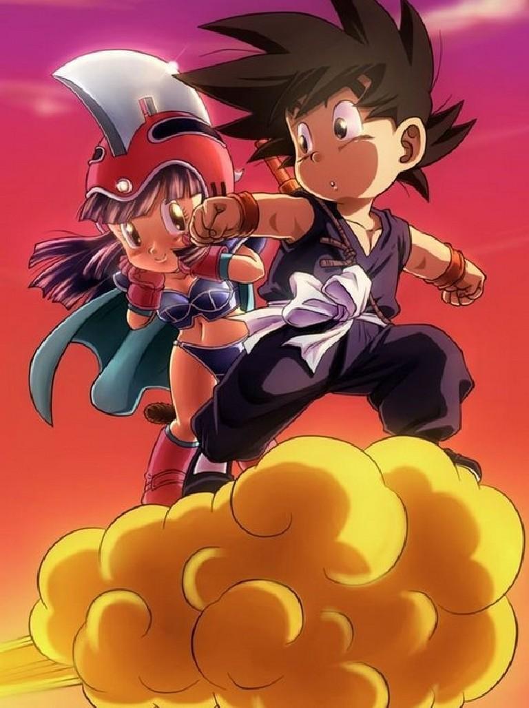 Goku and Chi Chi Wallpapers Art for Android.