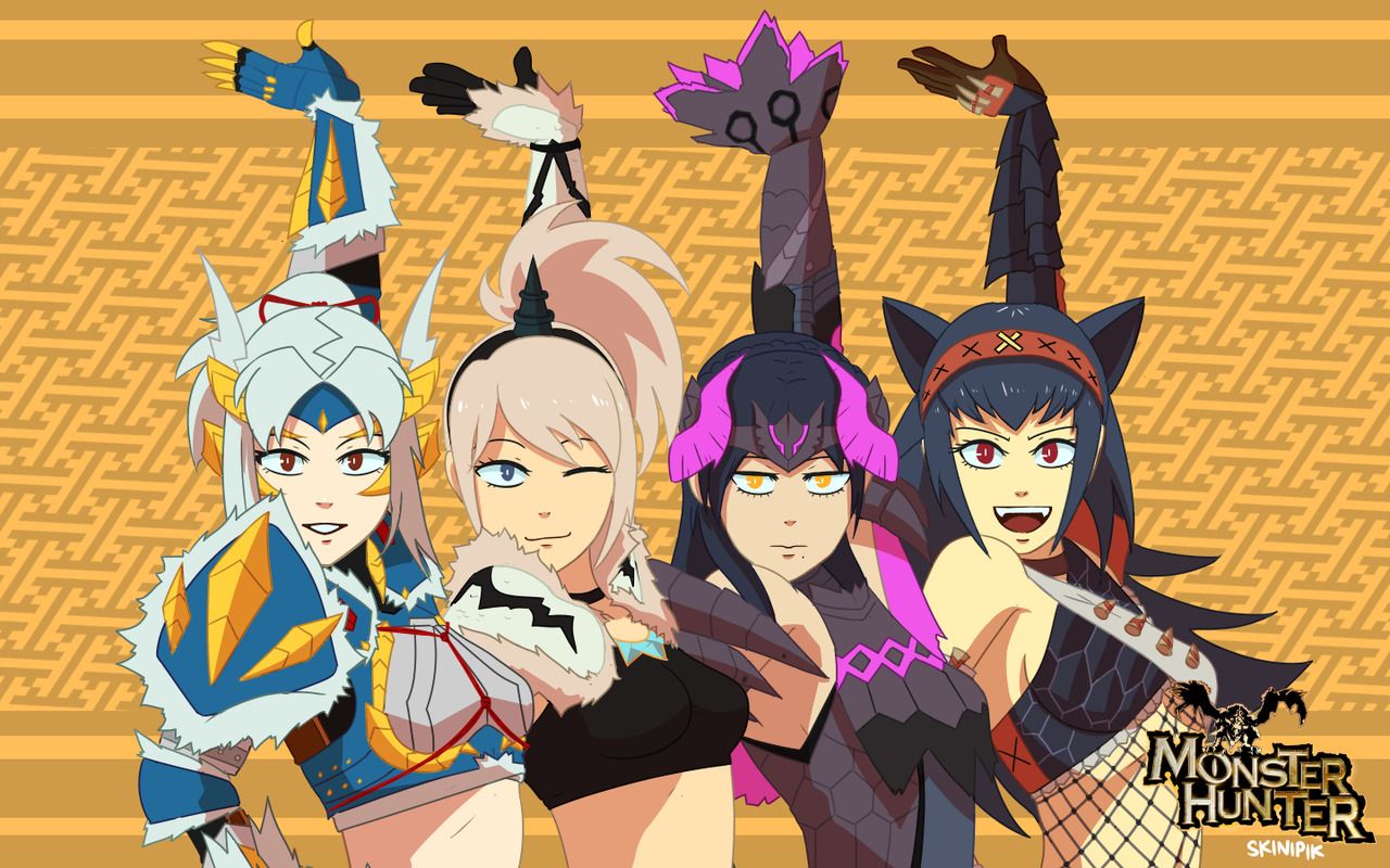 Hunter Girls Art. you can use this as a wallpaper