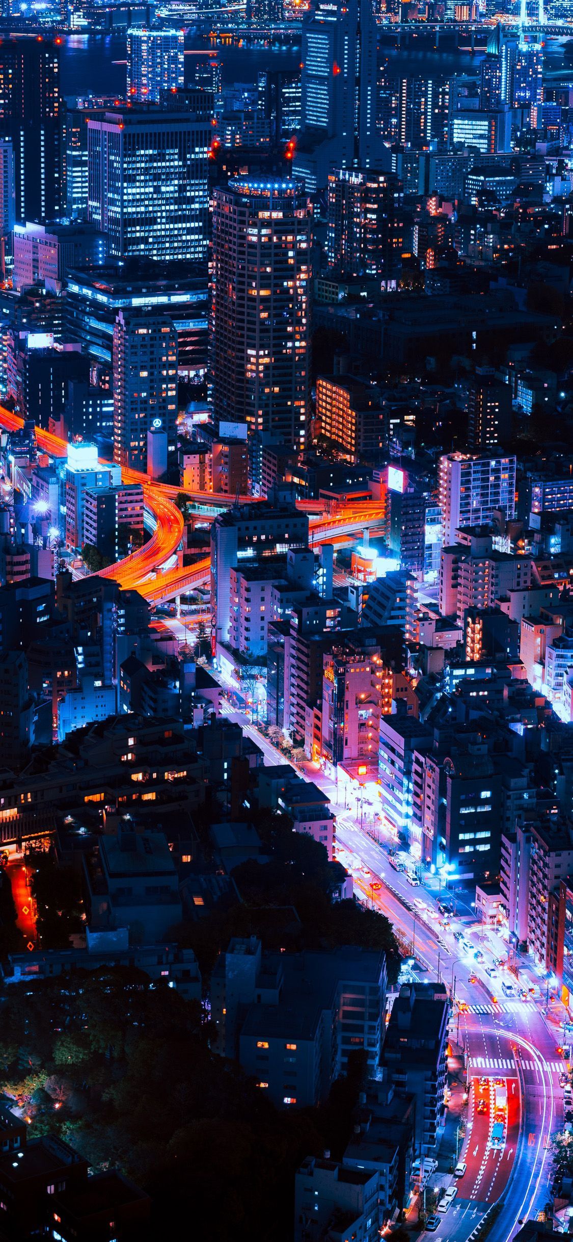 Stunning Wallpaper for iPhone X, iPhone XS and iPhone XS Max. City aesthetic, City wallpaper, Tokyo night