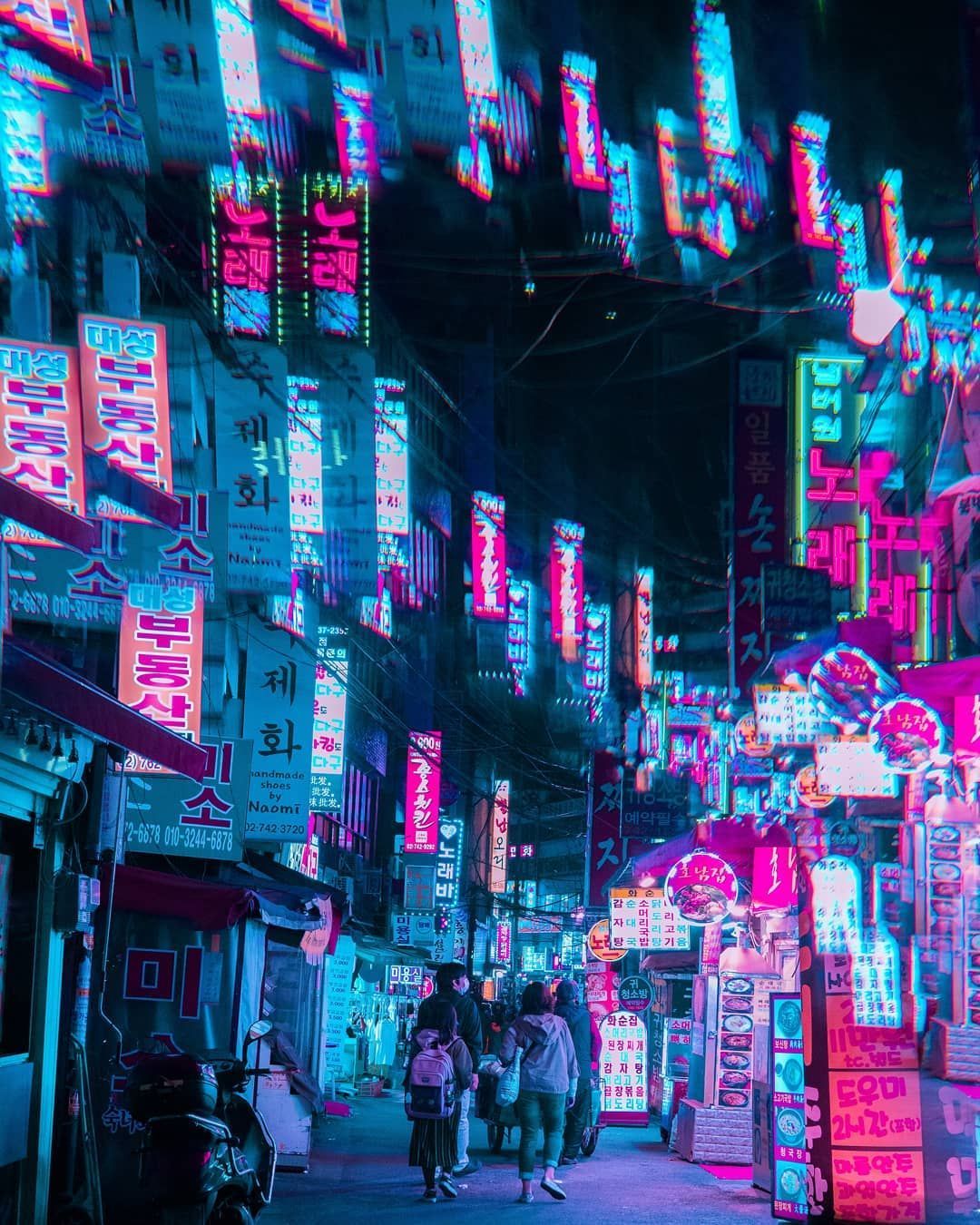 Cyberpunk, Neon And Futuristic Street Photo Of Seoul By Steve Roe