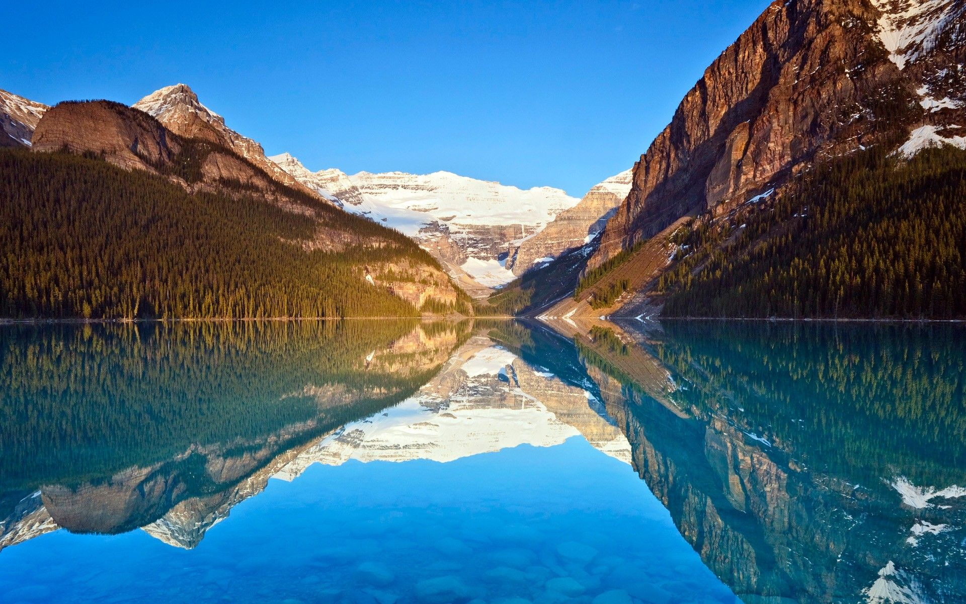 Lake Louise Reflections, HD Nature, 4k Wallpaper, Image