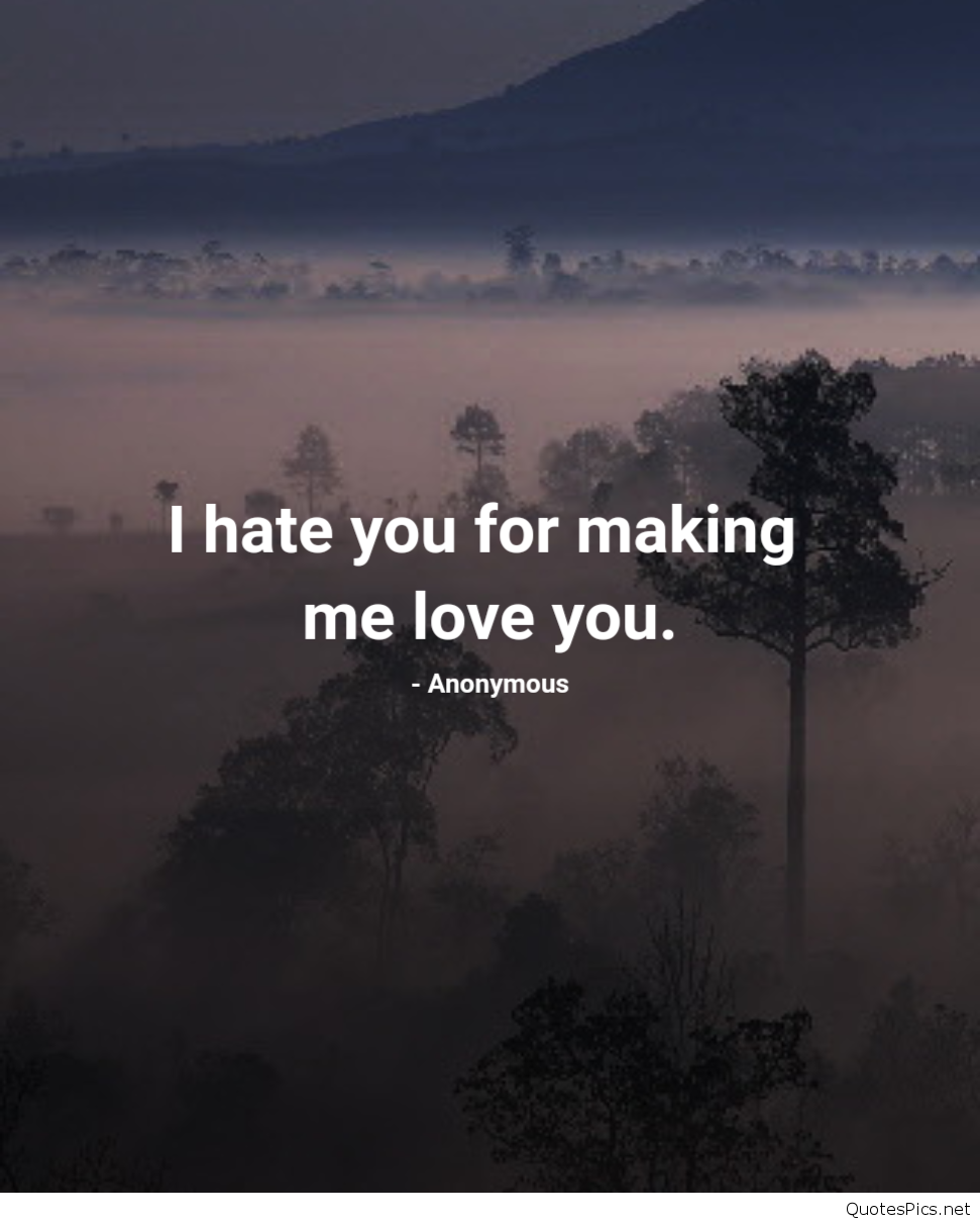 I Hate Love HD Image, Download Wallpaper