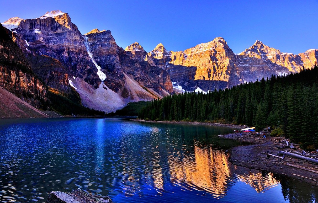 Wallpaper landscape, nature, Banff National Park, Lake Louise, Canada, Lake image for desktop, section пейзажи