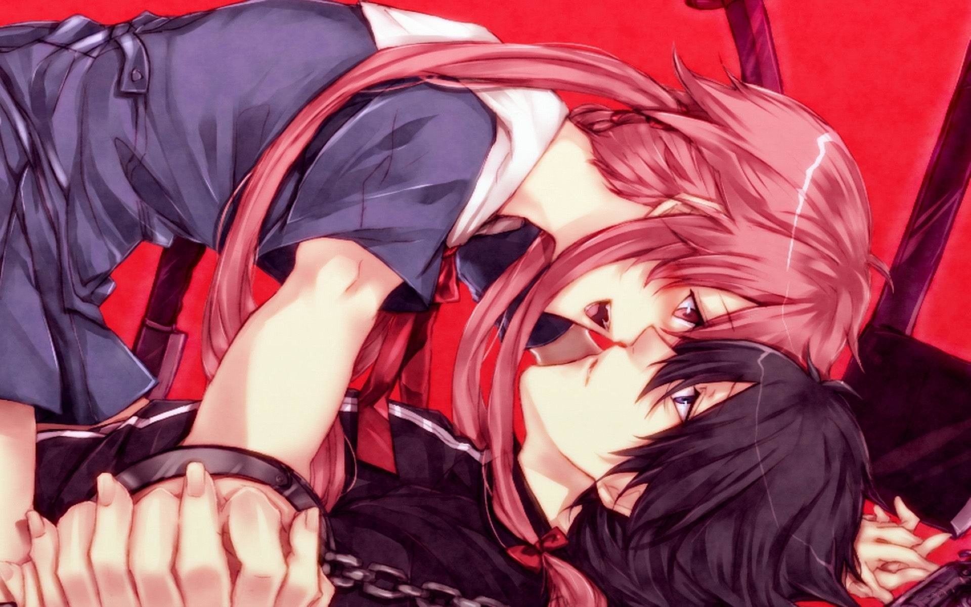 Anime couple kissing #anime #animecouple #kissing #love #t…