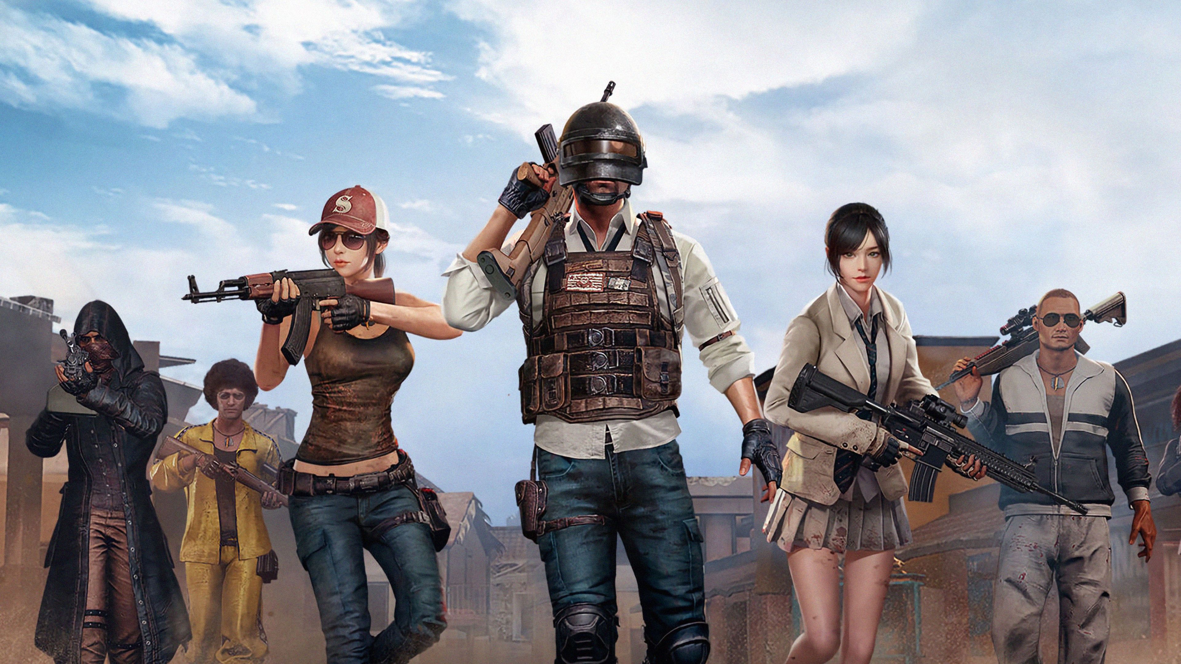 Squad Of Pubg 4K Wallpaper, HD Games 4K Wallpaper, Image, Photo and Background