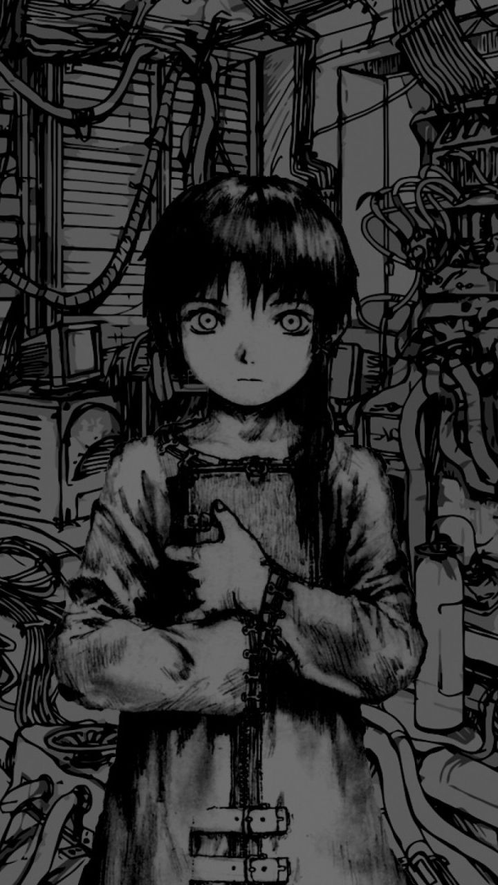 Anime Serial Experiments Lain (720x1280) Wallpaper