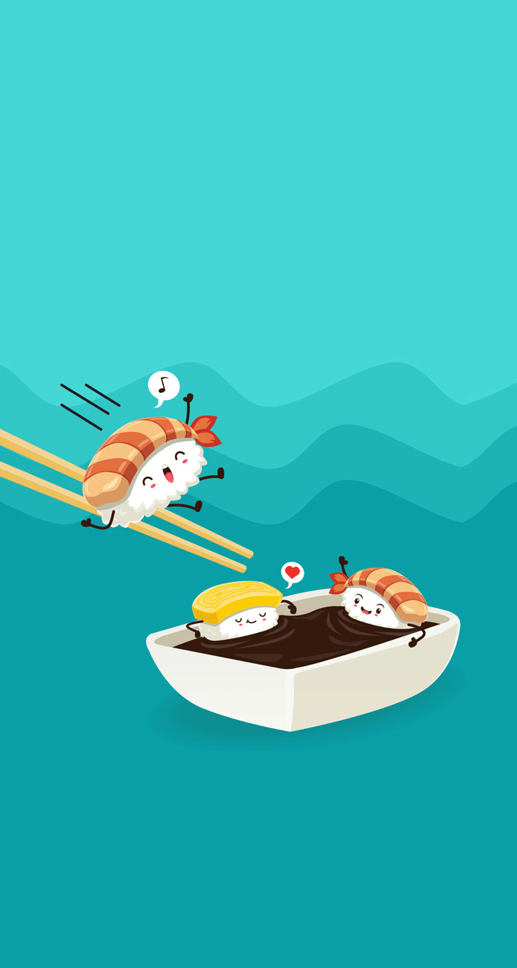 Cartoon Sushi Wallpaper Free Cartoon Sushi Background