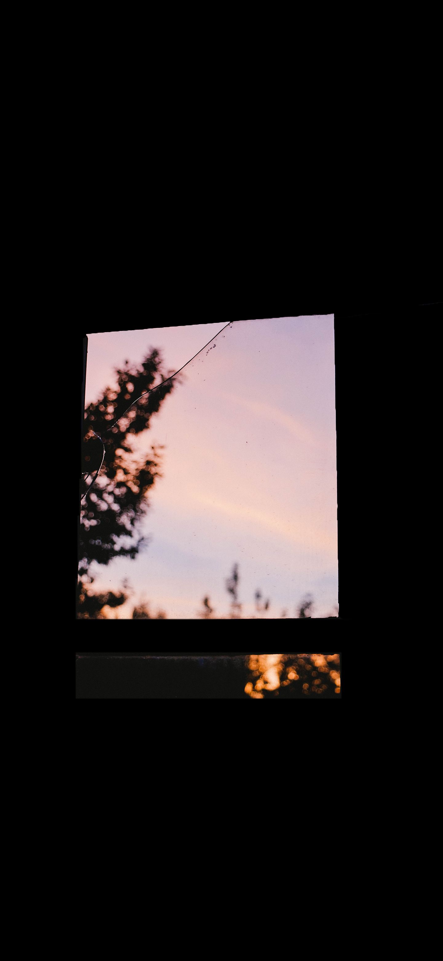 Sunset from window Amoled Wallpaper