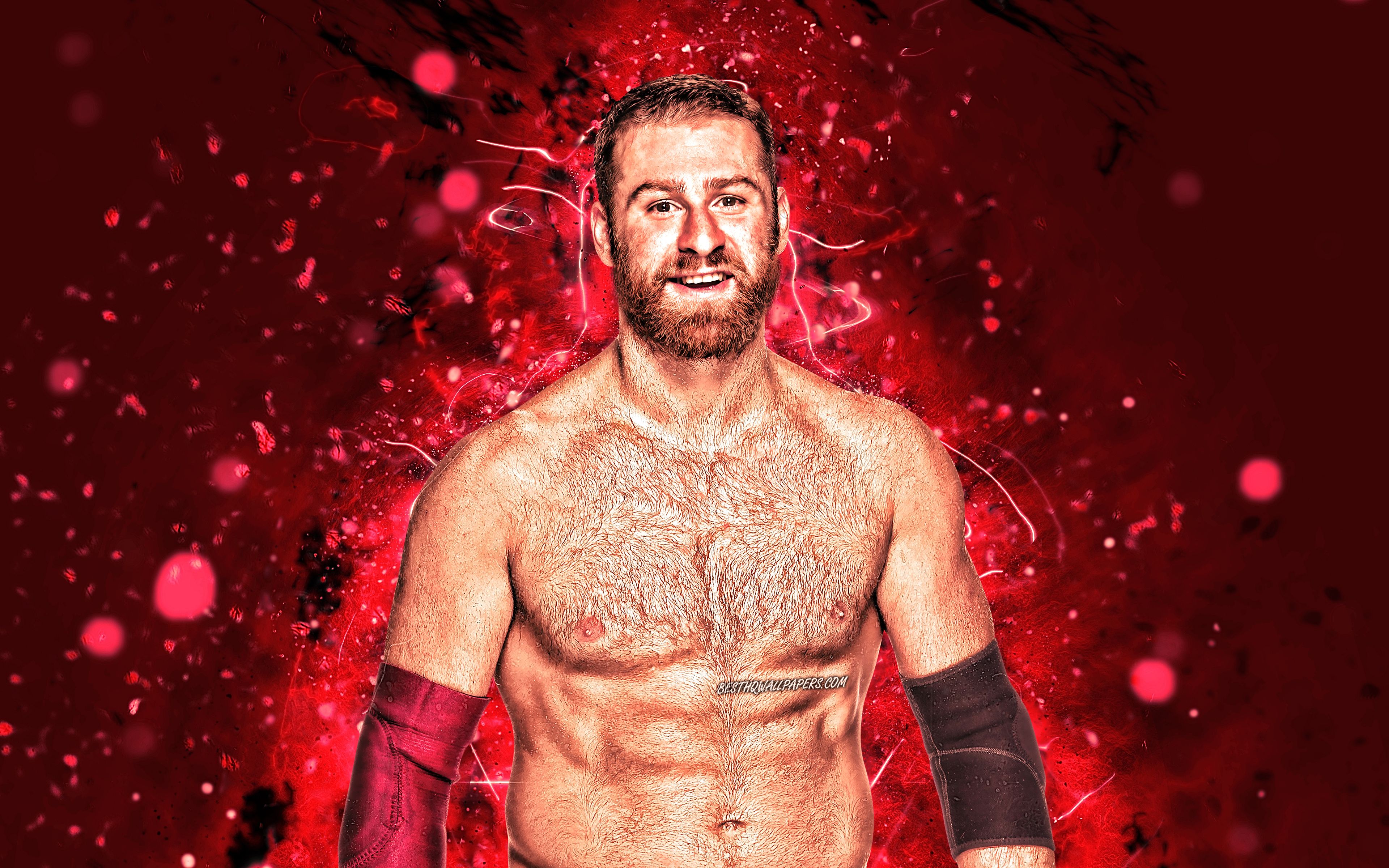 Download wallpaper Sami Zayn, 4k, canadian wrestlers, WWE