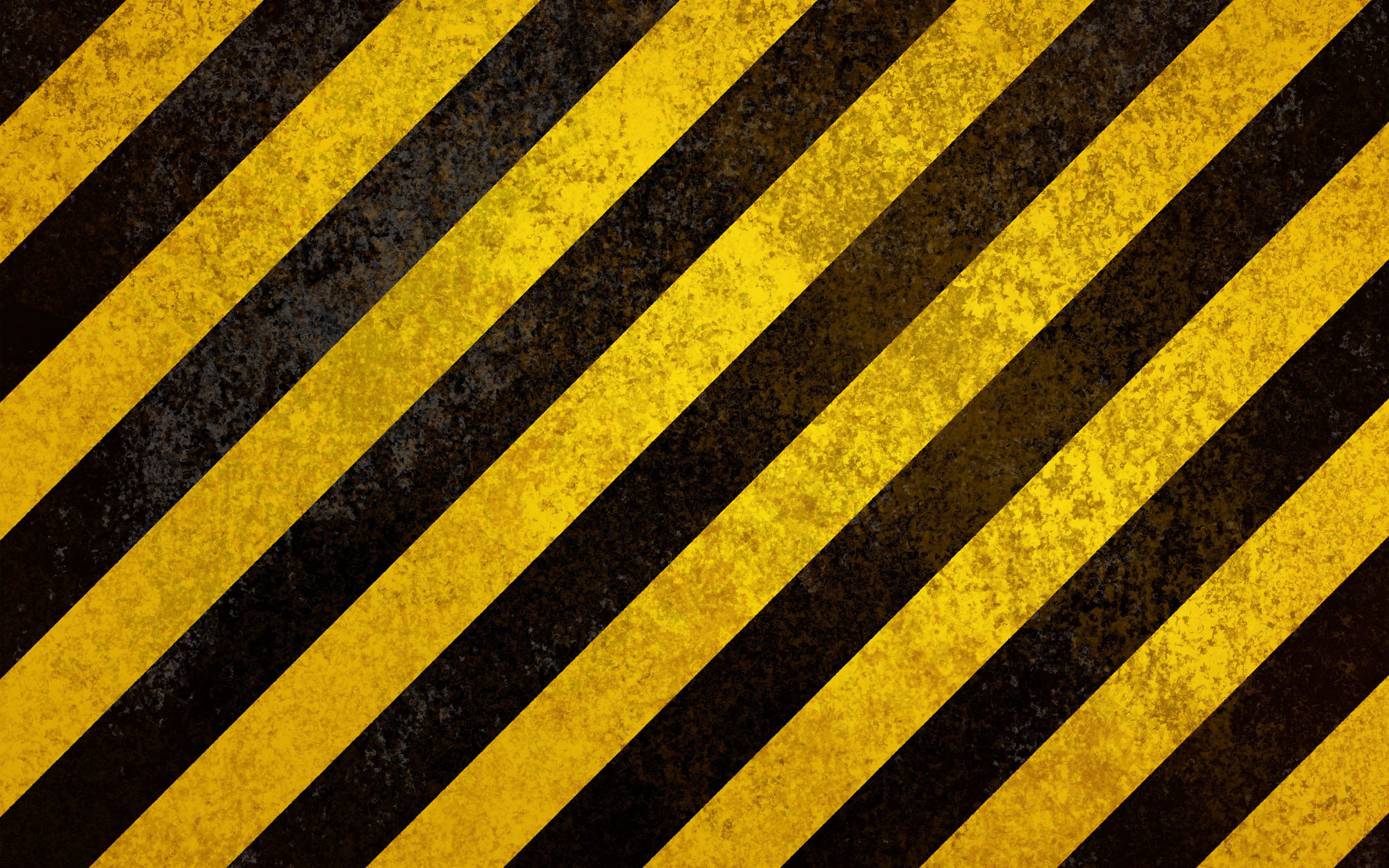 Download wallpaper caution strips, 4k, grunge, warning background