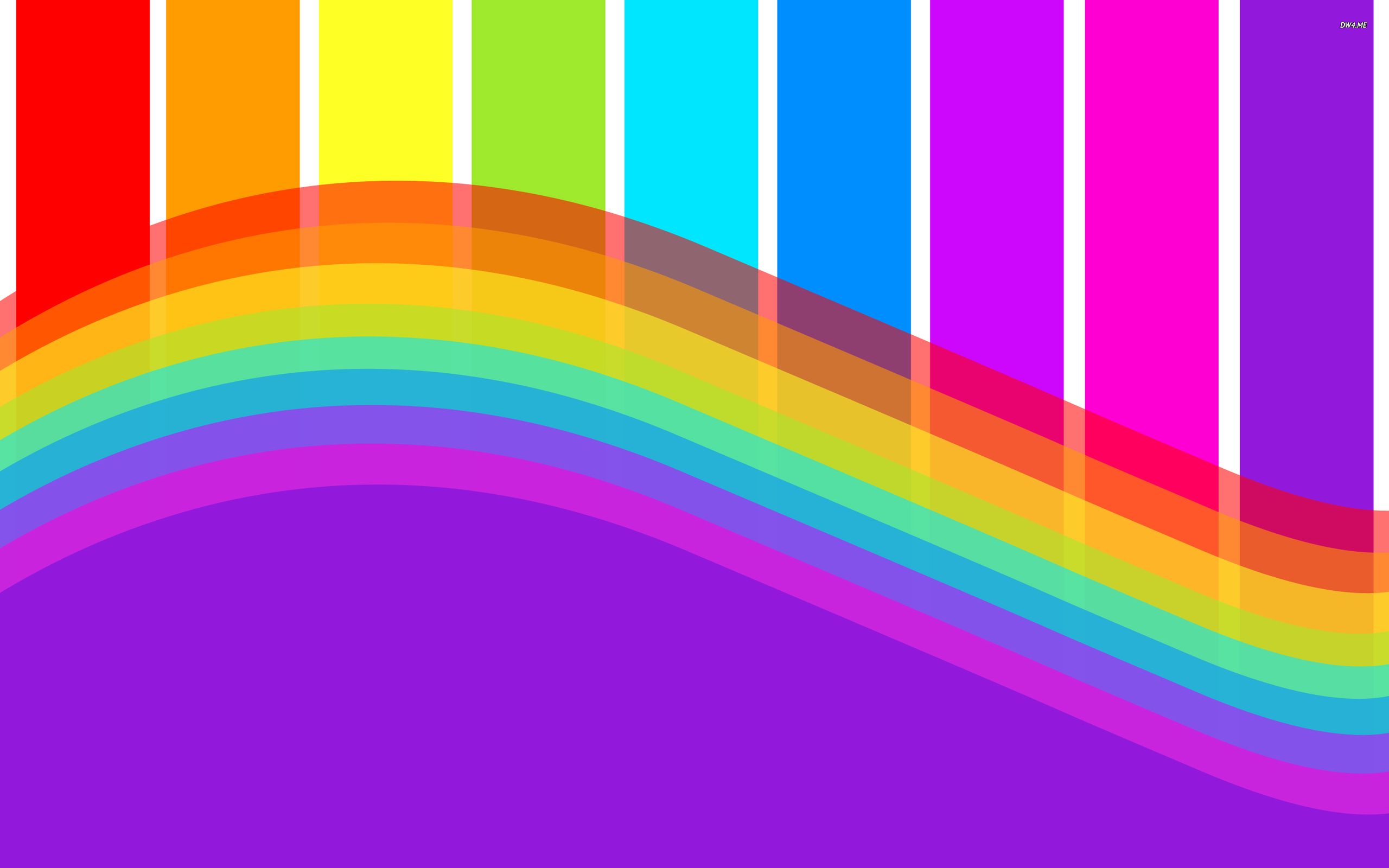 Rainbow Stripes Wallpaper Free Stock Photo