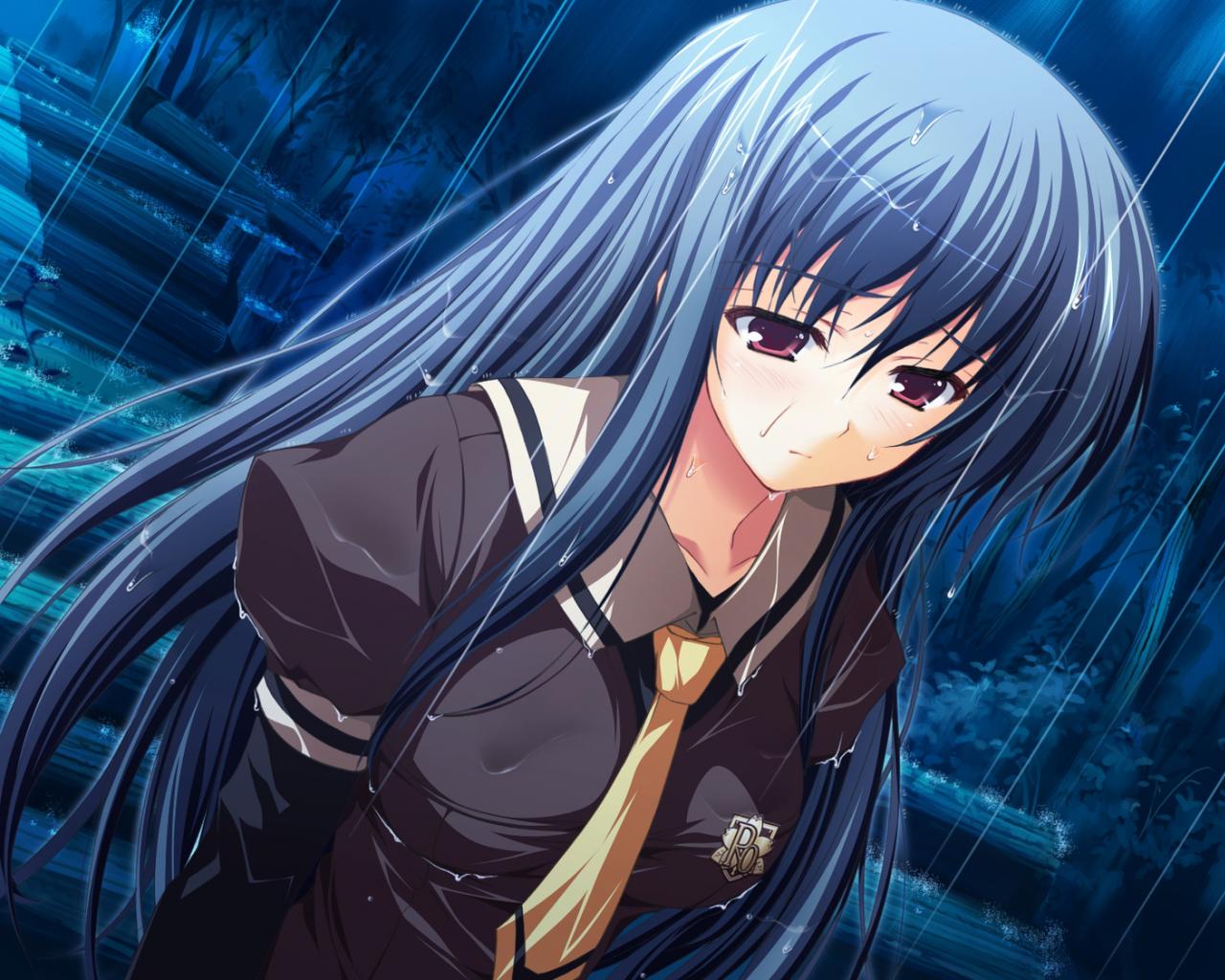 Rain Girl Sad Anime Wallpaper Free Rain Girl Sad Anime