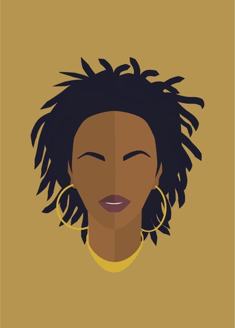 Lauryn Hill Icon 5x7 Matted Print #theblocla #supportlocal