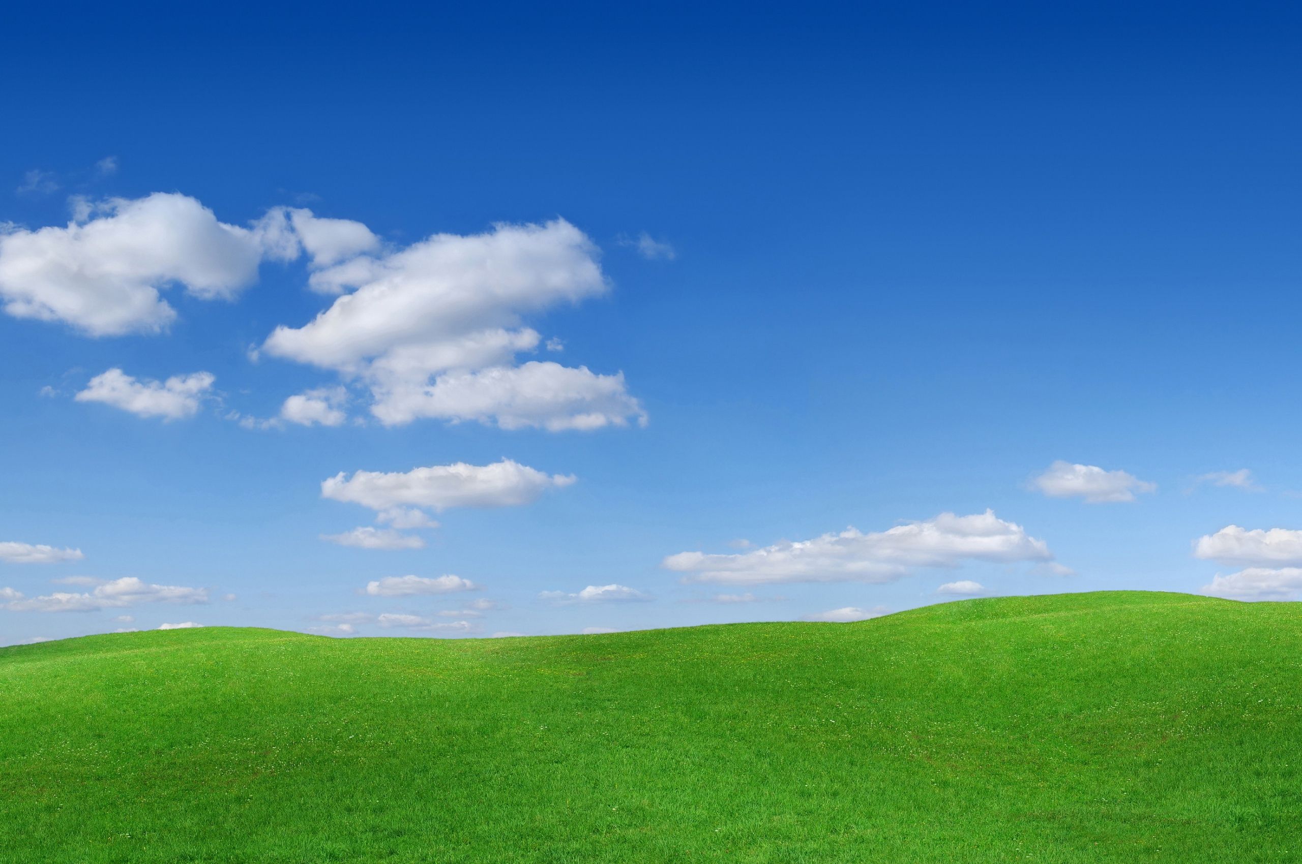 Free download Wallpaper field hill grass clouds sky desktop