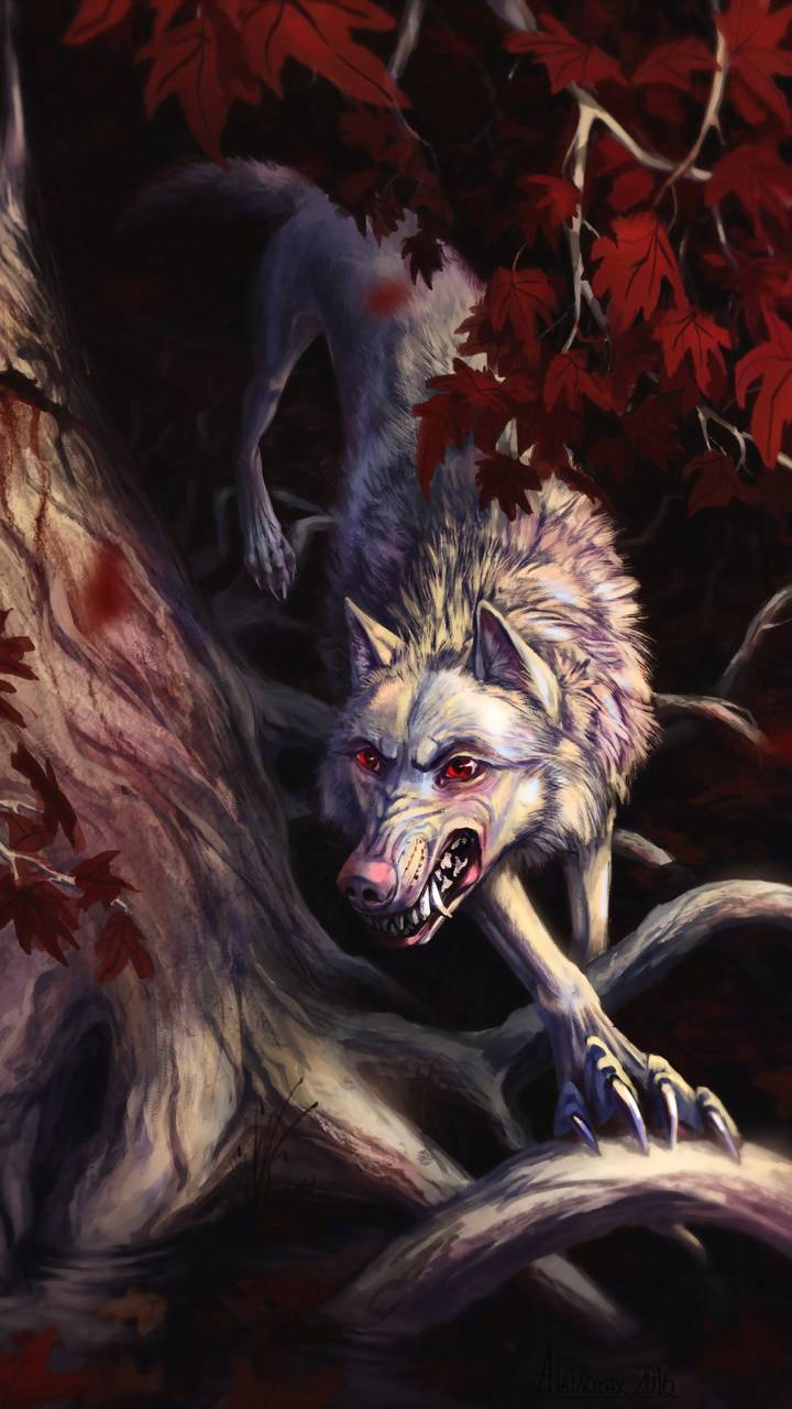 Demon Wolf Wallpaper
