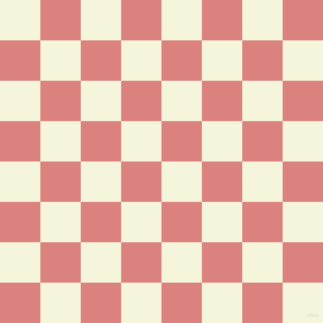 Beige and Sea Pink checkers chequered checkered squares seamless
