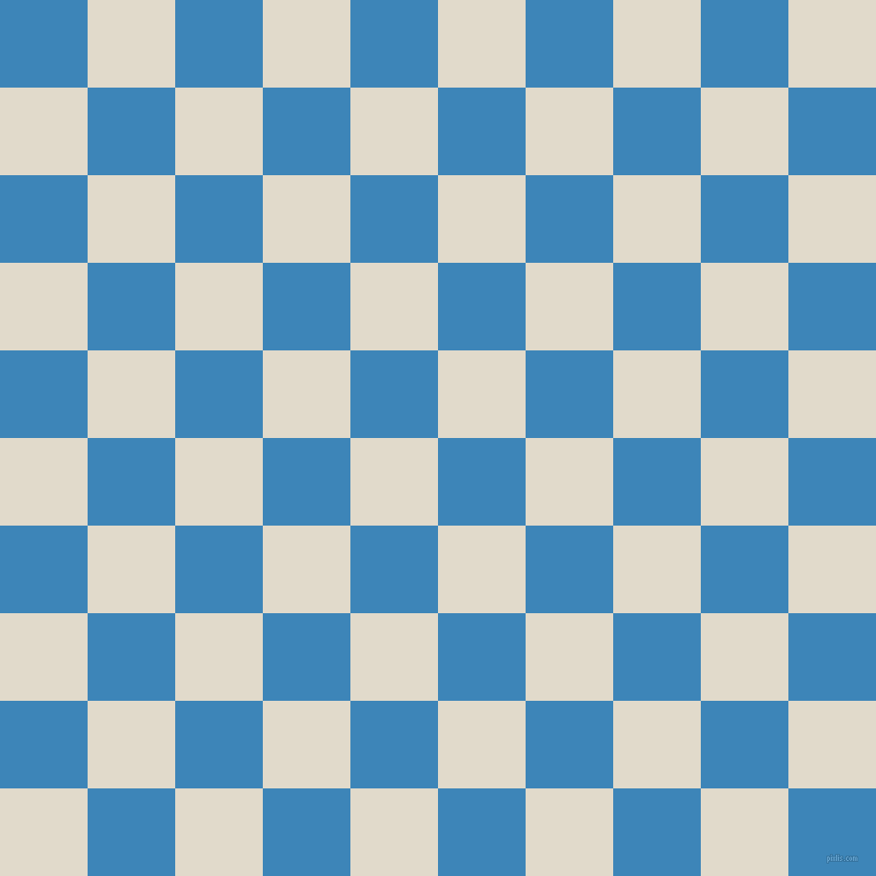 Curious Blue and Albescent White checkers chequered checkered