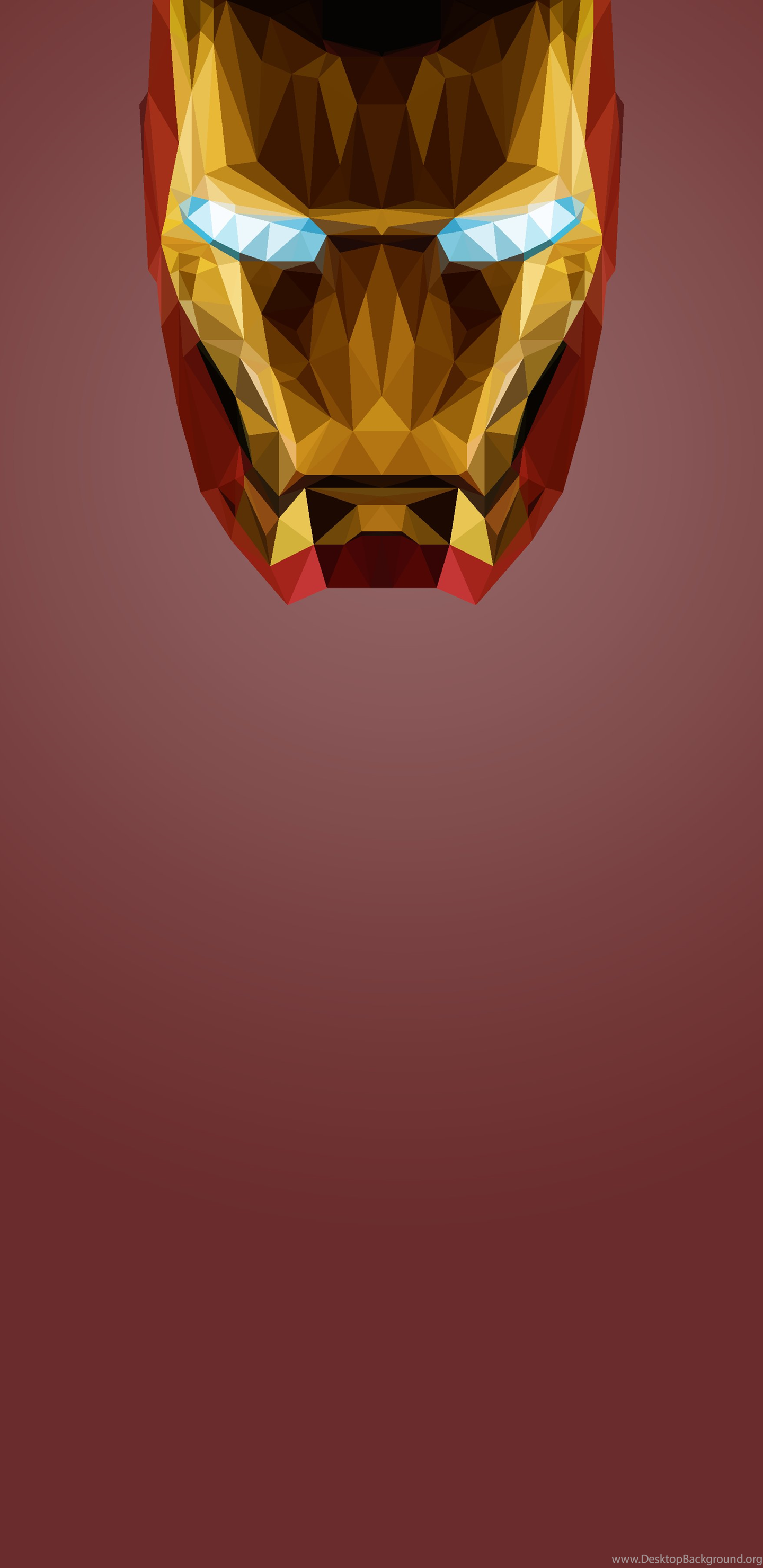 Low Poly Iron Man, Mobile Wallpaper, 2491 × 3600 Imgur Desktop Background