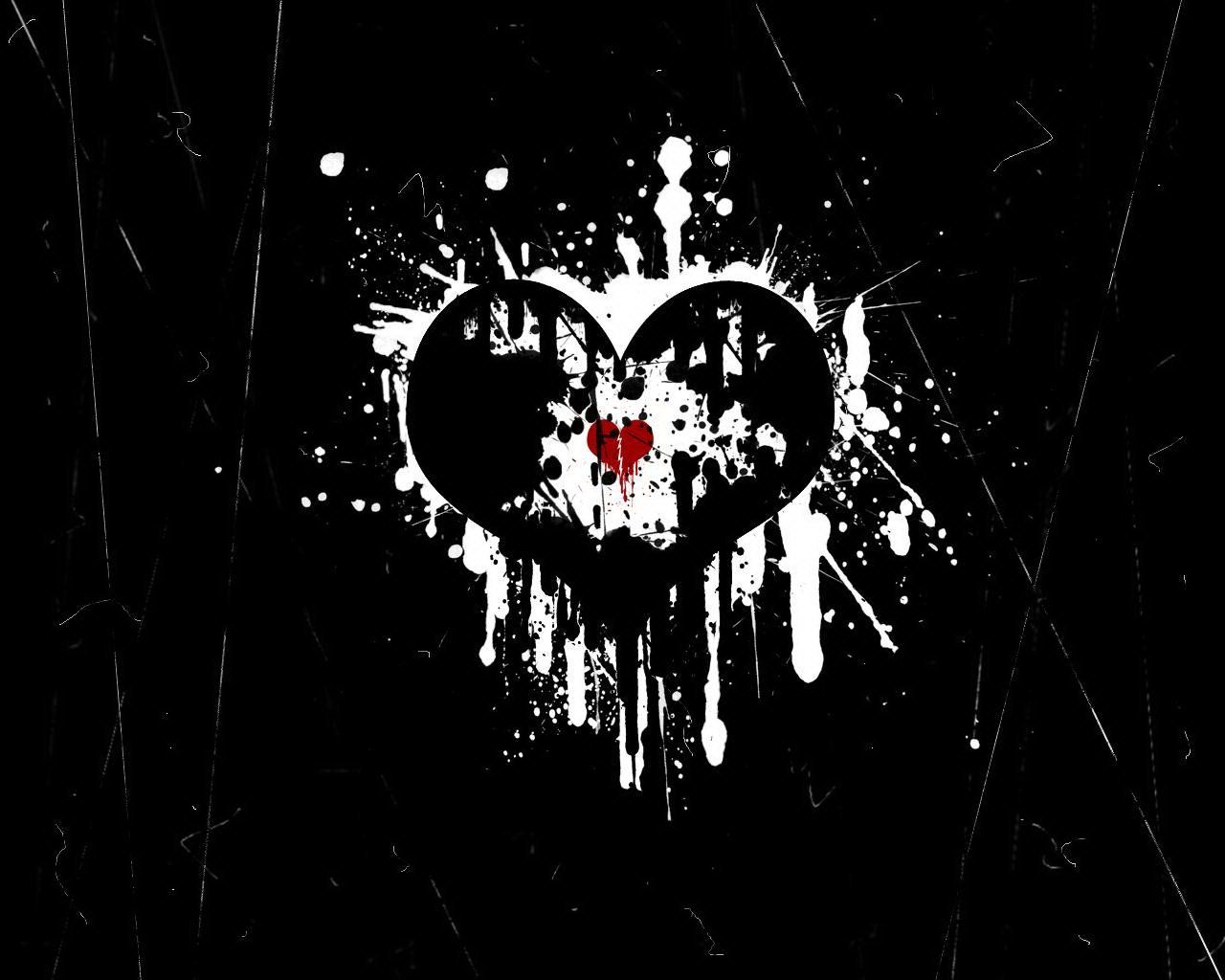 EMO Dark Broken Heart < Vector < Gallery < Desktop Wallpaper