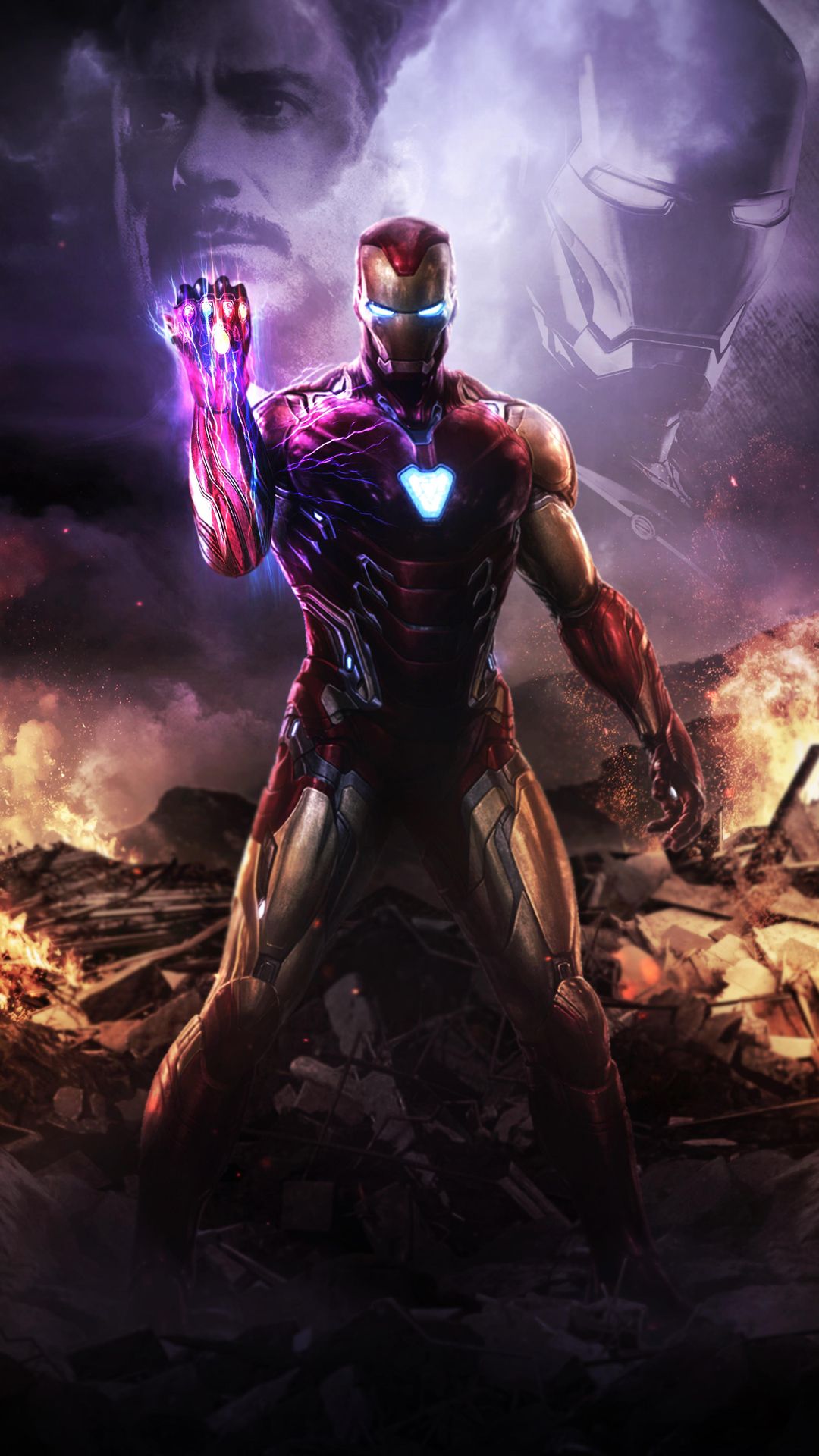 Iron Man Infinity Gauntlet 4k iPhone 6s, 6 Plus, Pixel