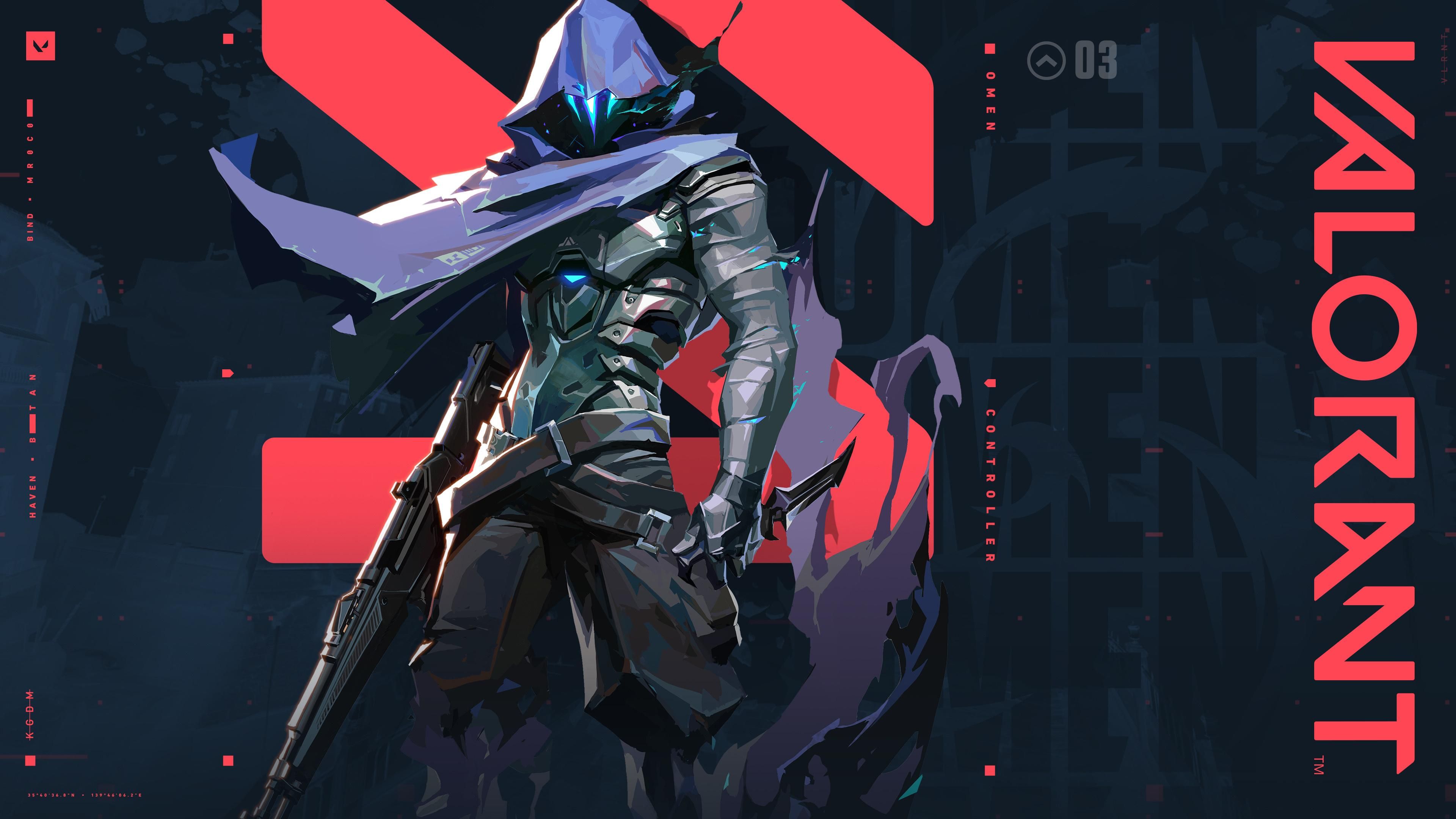 Valorant Omen 4K HD desktop wallpaper, Widescreen
