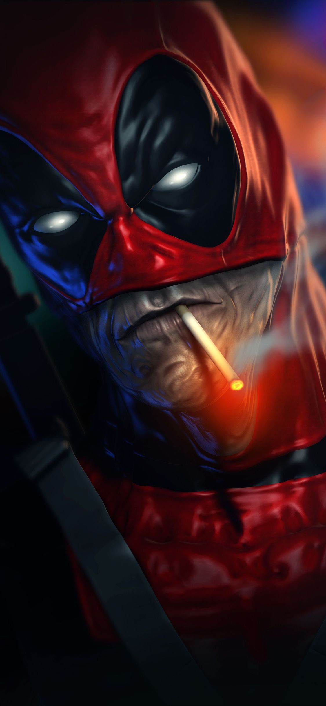 Deadpool Smoking Cigarette iPhone XS, iPhone 10, iPhone X