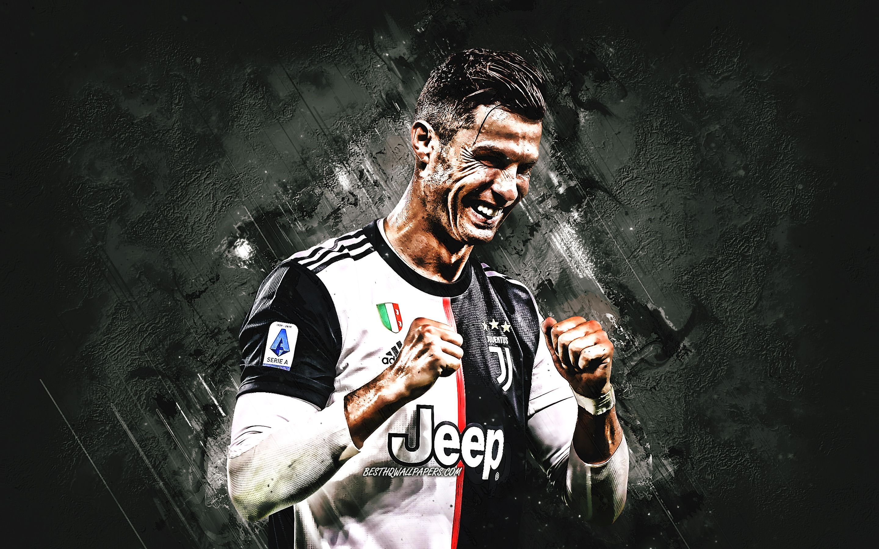 Download wallpaper Cristiano Ronaldo, CR portrait, goal