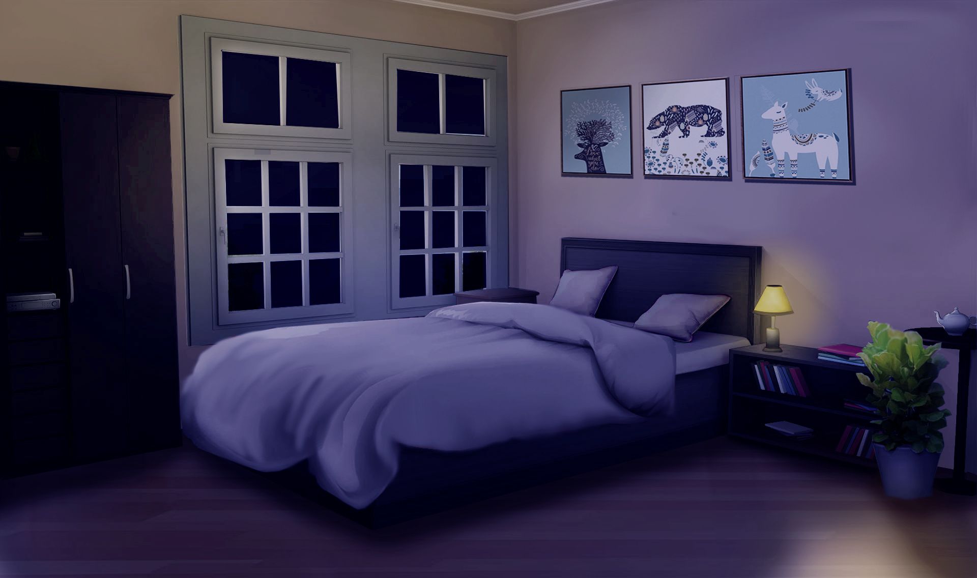 Anime Bedroom Bed Wallpapers Wallpaper Cave