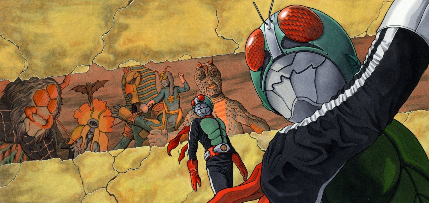 KAMEN RIDER Tokusatsu Superhero Series Sci Fi Manga Anime Kaman