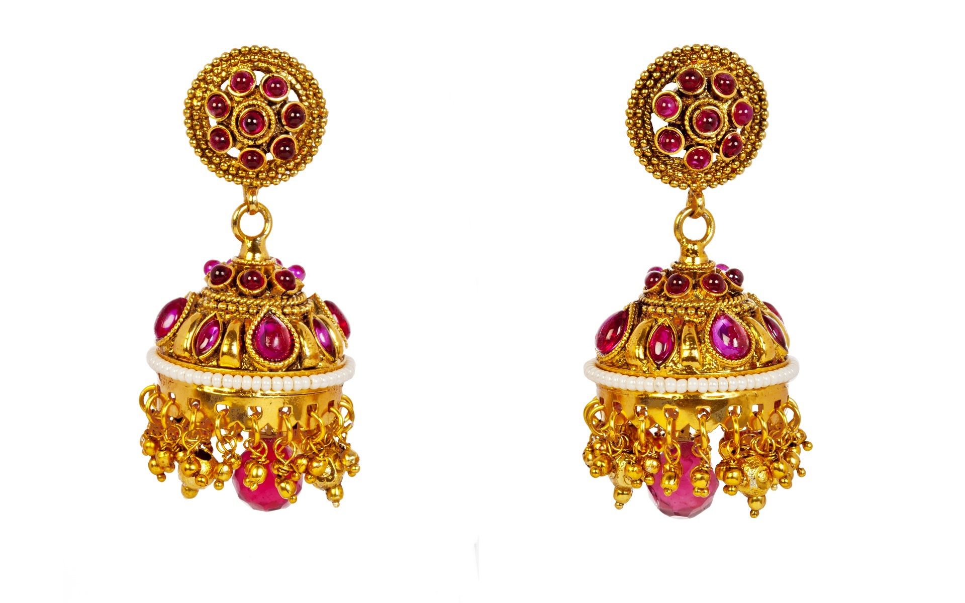 Gold Earrings Beautiful Jewellery Wallpaper