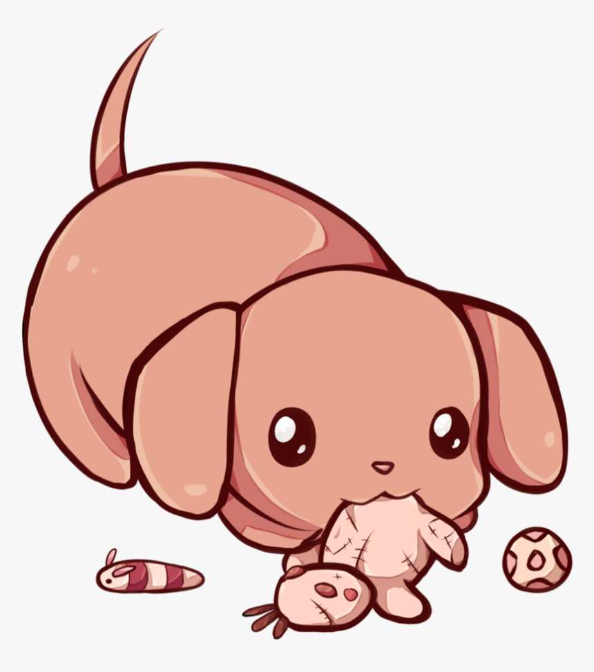 Kawaii By Dessineka On Cute Dog Wallpaper Cartoon, HD Png Download, Transparent Png Image